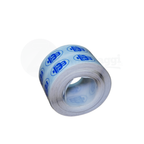 Etichette mm 35x25 ovali TRASPARENTI 1.000 pz | Stampate un colore BLU