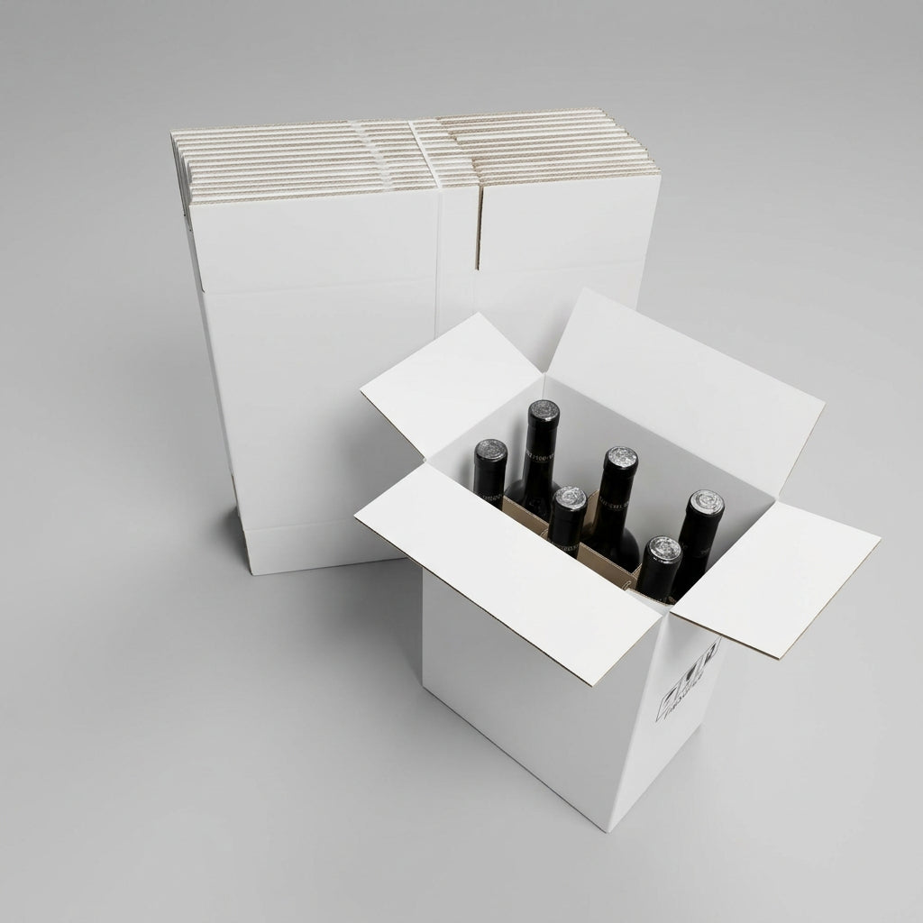 Scatola DUE ONDE cm 24x16x34 h (conf. 10 pz) | per VINO e OLIO