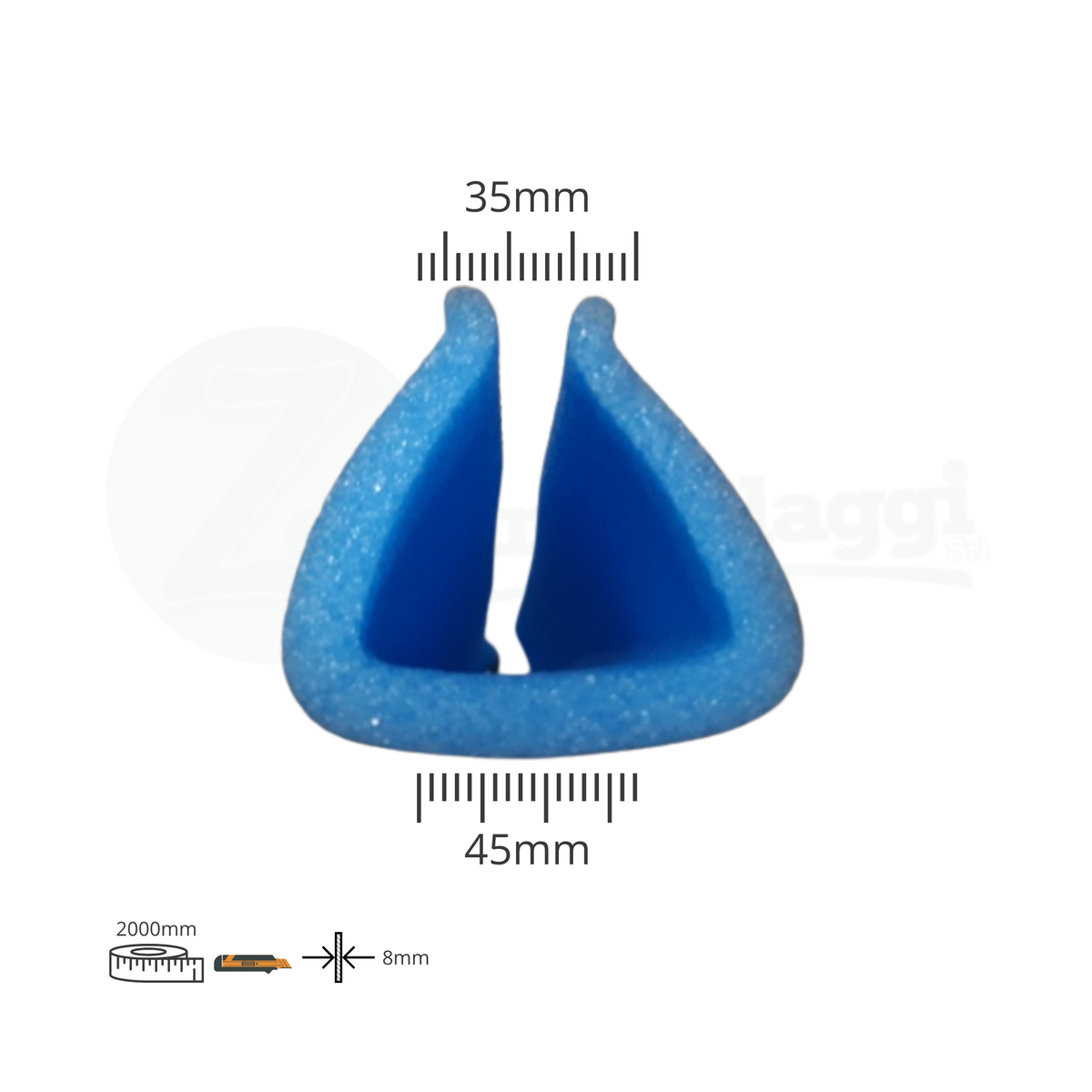 Angolari in Polietilene Espanso mm 35x45x2000 forma "a U" (conf. 4 pz)