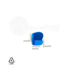 Angolari in Polietilene Espanso "a 3 vie" mm 70x70x70 (conf. 10 pz)