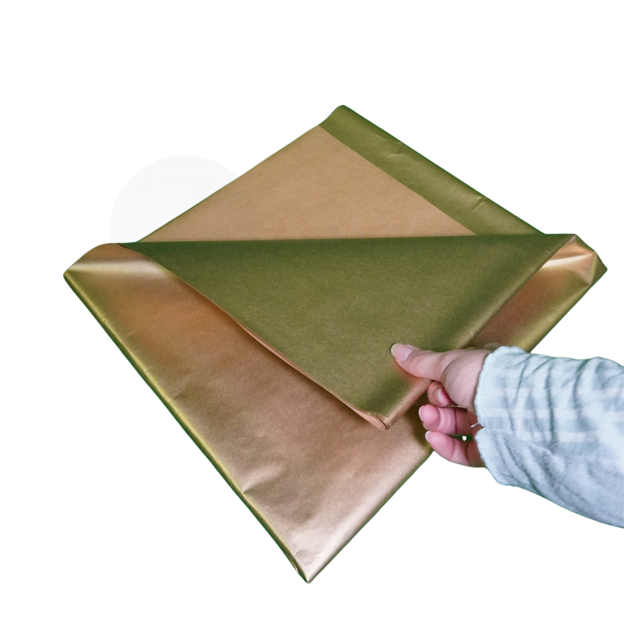 Carta pacco regalo colore ORO in fogli cm 70x100 | conf. 10 pz