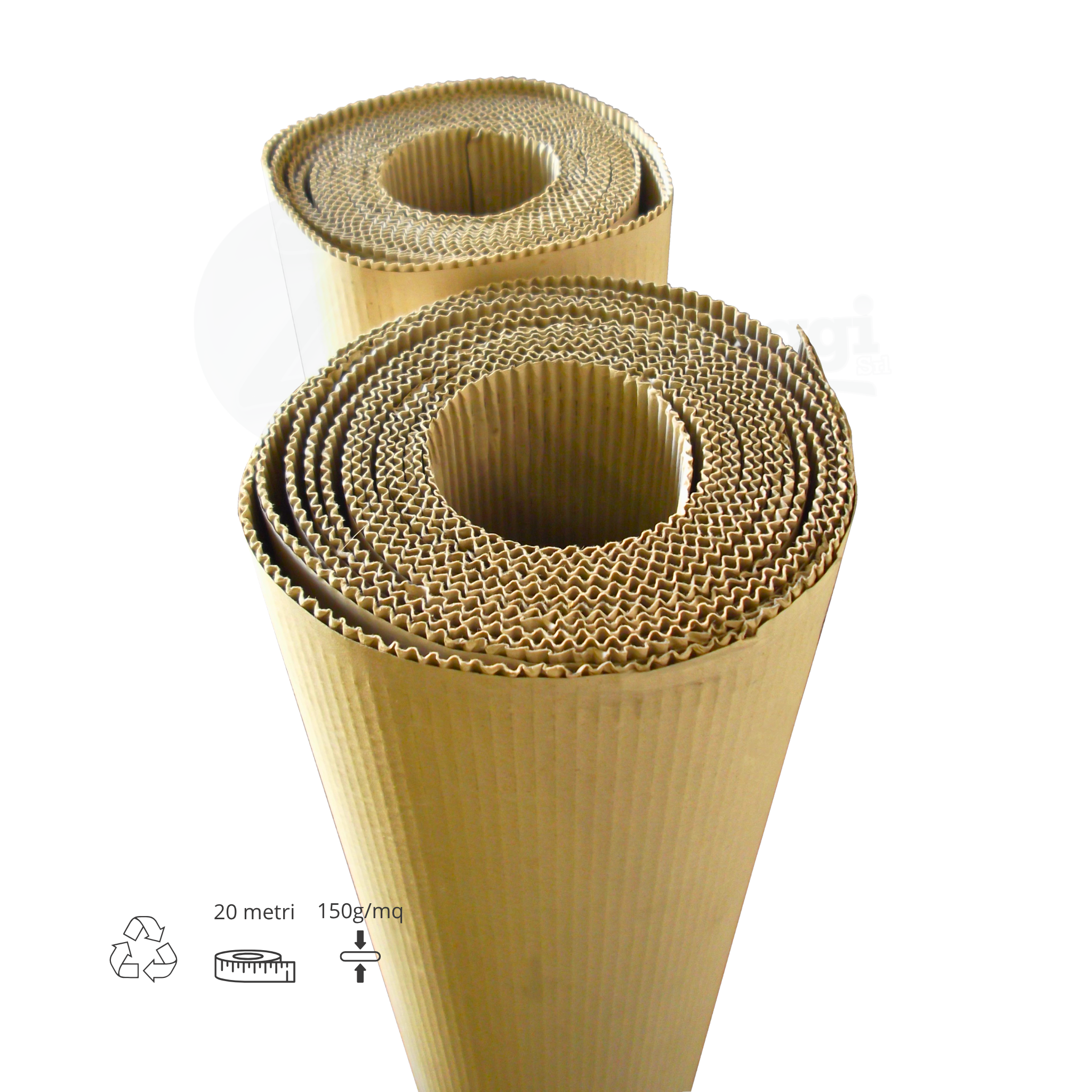 Rotolo Cartone Ondulato H 100 cm x 20 metri | Per pittori e muratori