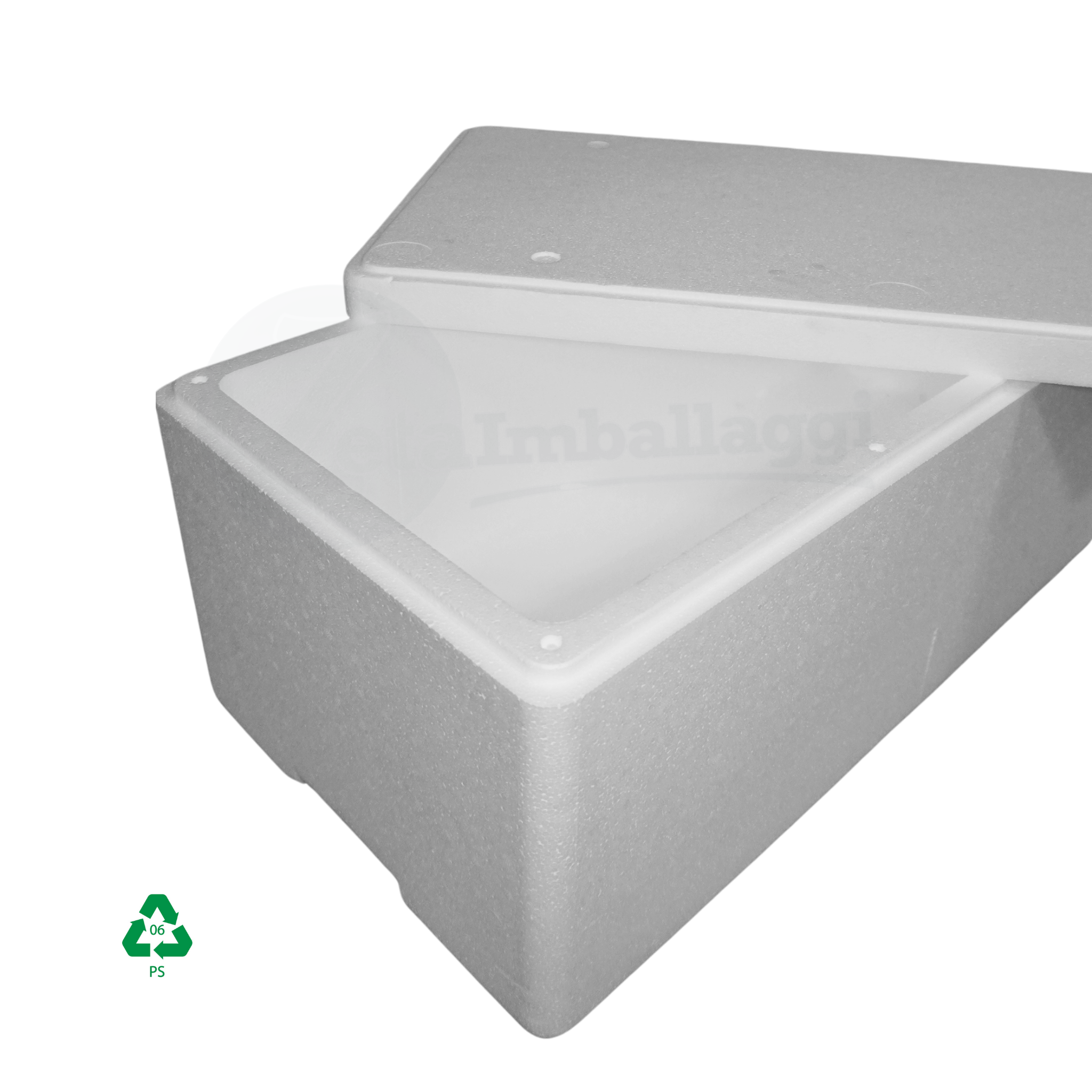 Cassetta Termica Polistirolo cm 50x33x12 h | ALIMENTARI (conf. 2 pz)