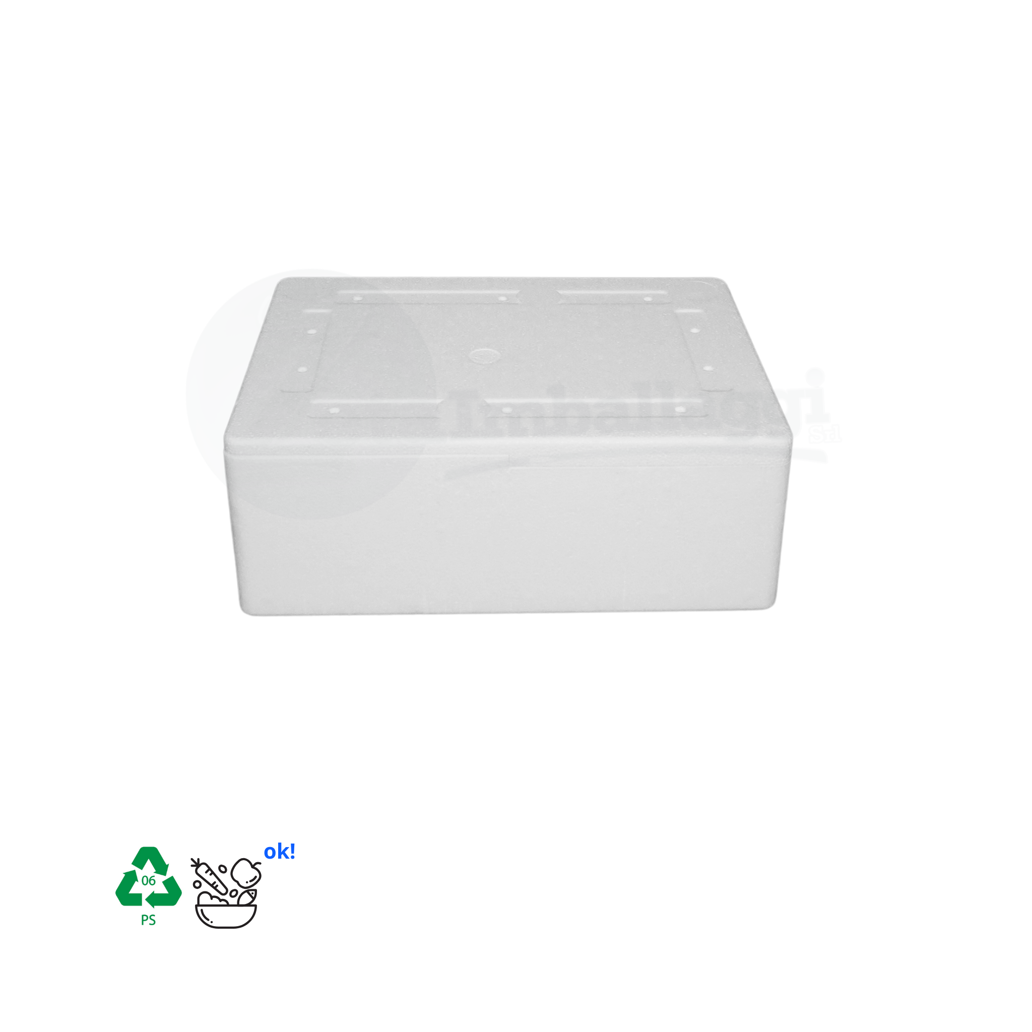 Cassetta Termica Polistirolo cm 50x33x12 h | ALIMENTARI (conf. 2 pz)
