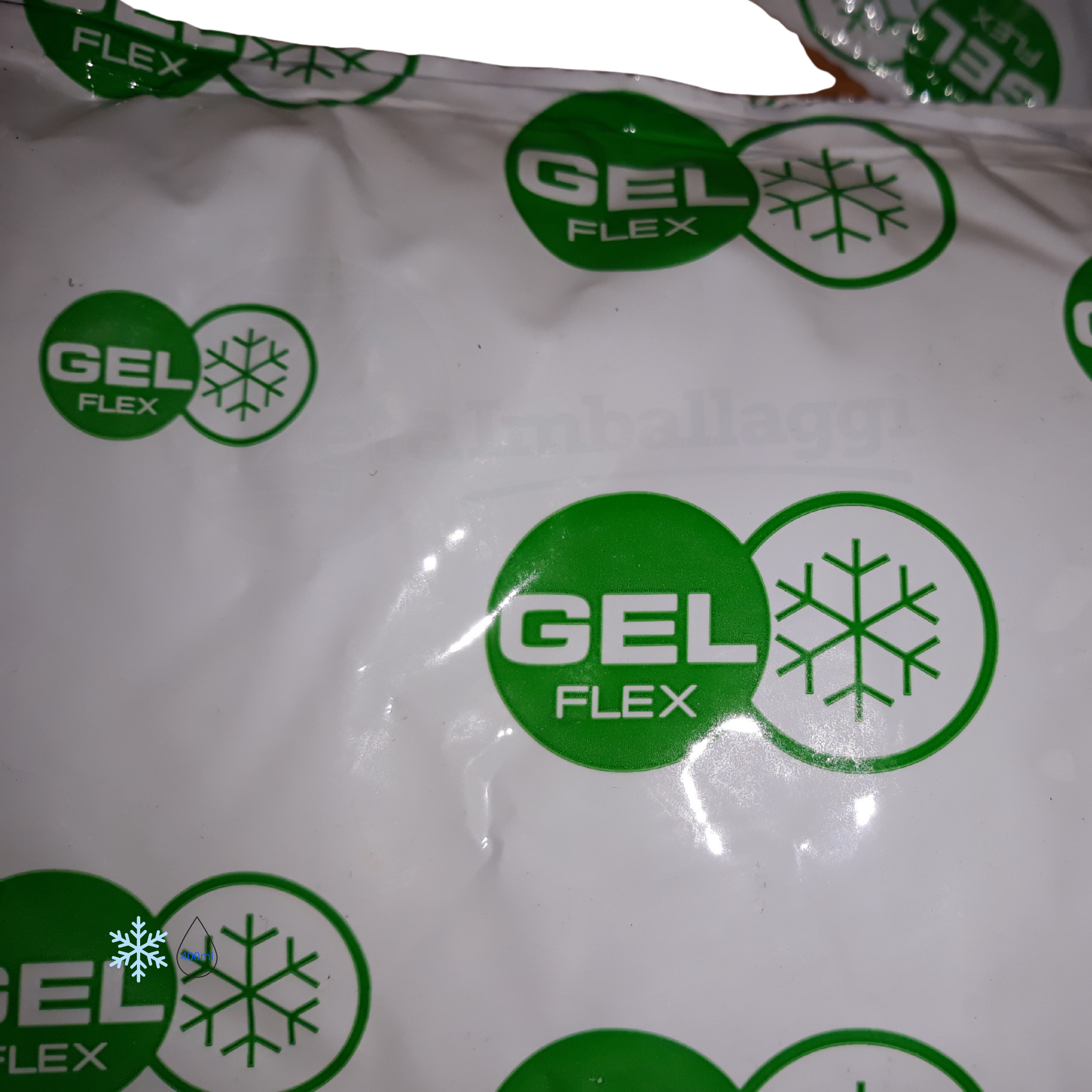 Stabilizzatori di freddo in cuscinetto GEL per imballaggi isotermici