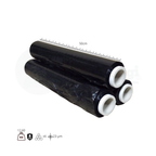 Film Estensibile Manuale NERO | Pellicola per Pallet (6 Rotoli)