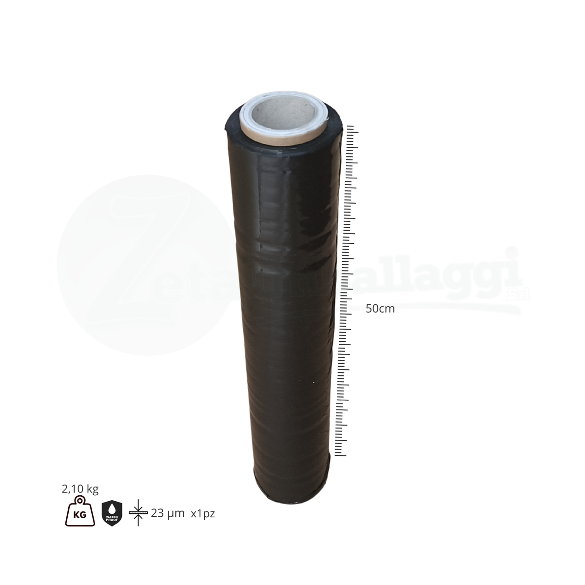 Film Estensibile Manuale NERO per pallet | Bobina sfusa