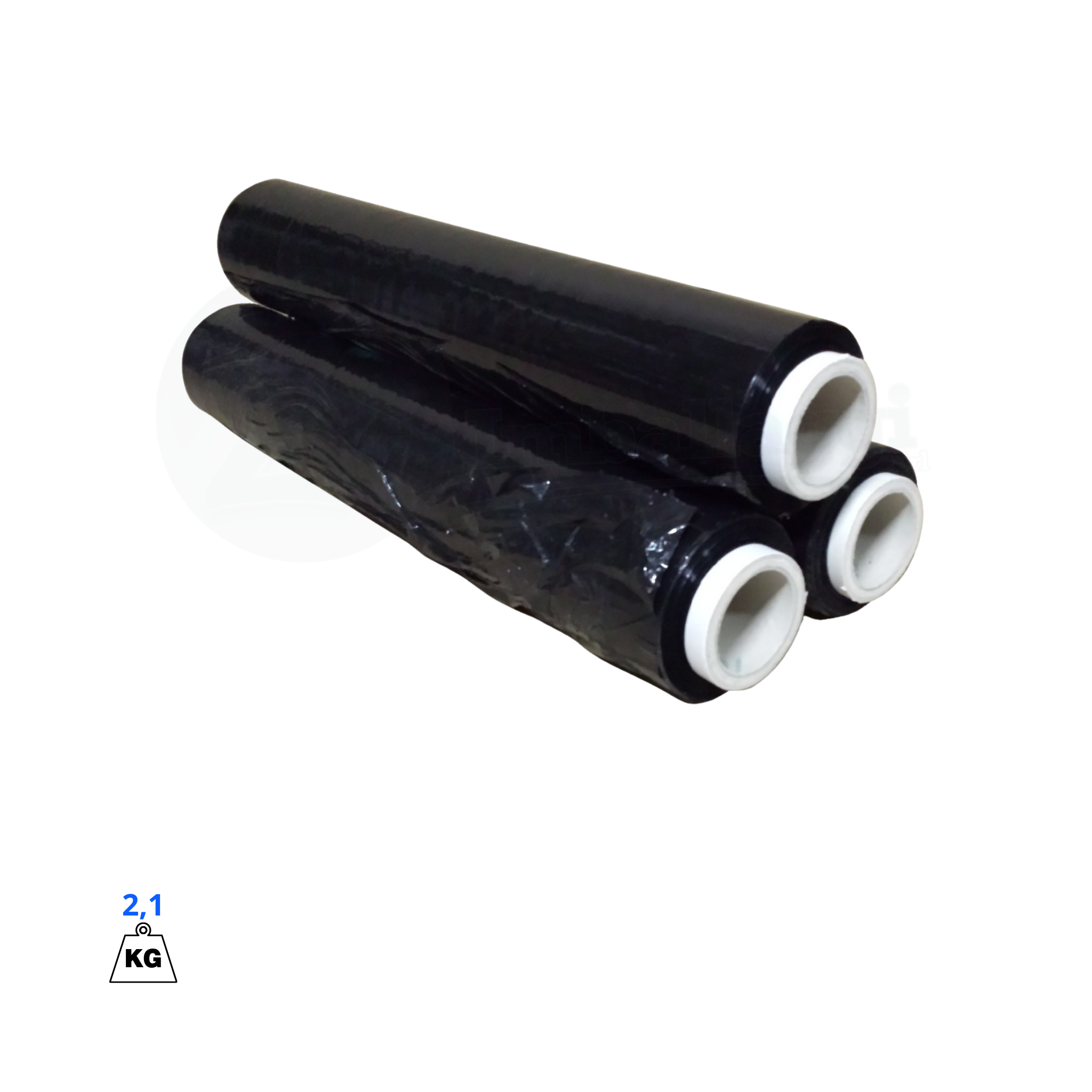 Film Estensibile Manuale NERO | Pellicola per Pallet (6 Rotoli)