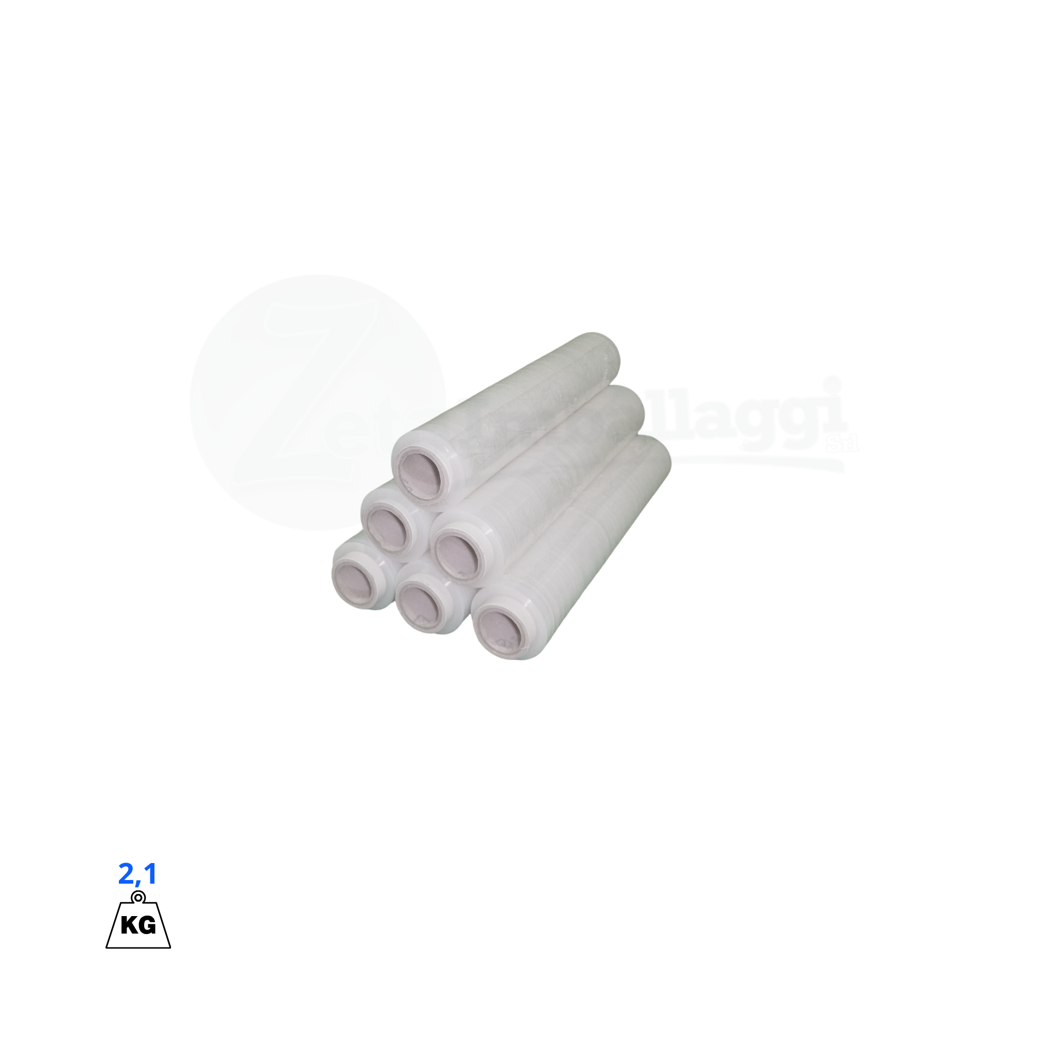 Film Estensibile Manuale TRASPARENTE | Pellicola per Pallet (6 Rotoli)