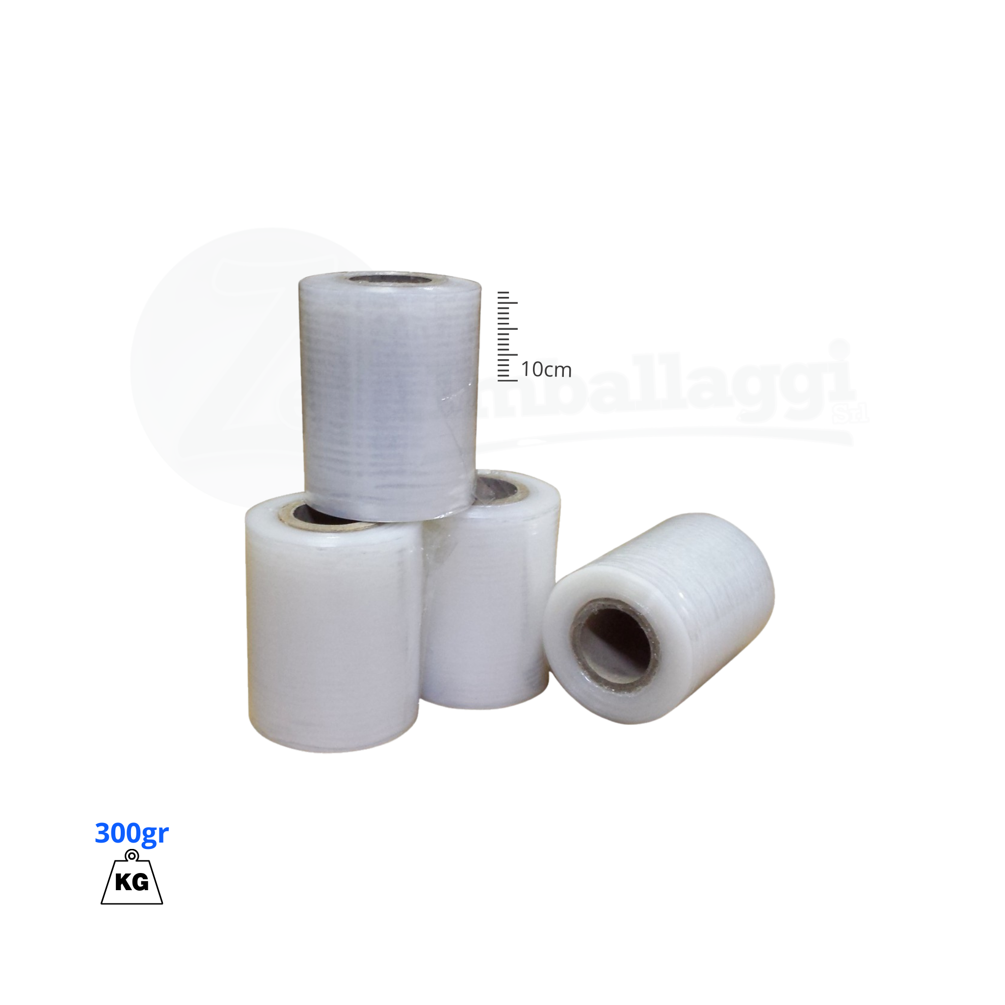 Film Estensibile MINIROLL H 10 cm | Bobinetta Stretch Manuale (3 pz)