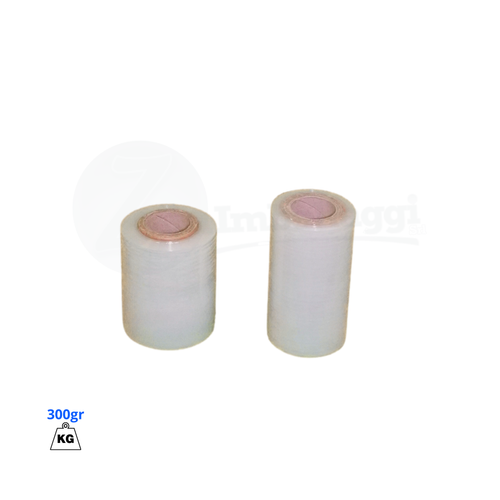 Film Estensibile MINIROLL H 12,5 cm | Bobinetta Stretch Manuale (3 pz)