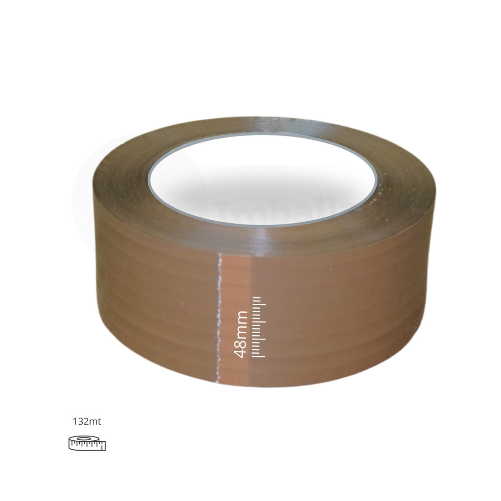 Nastro Adesivo Avana mm 48x132 mt | Per pacchi | conf. 6 rotoli