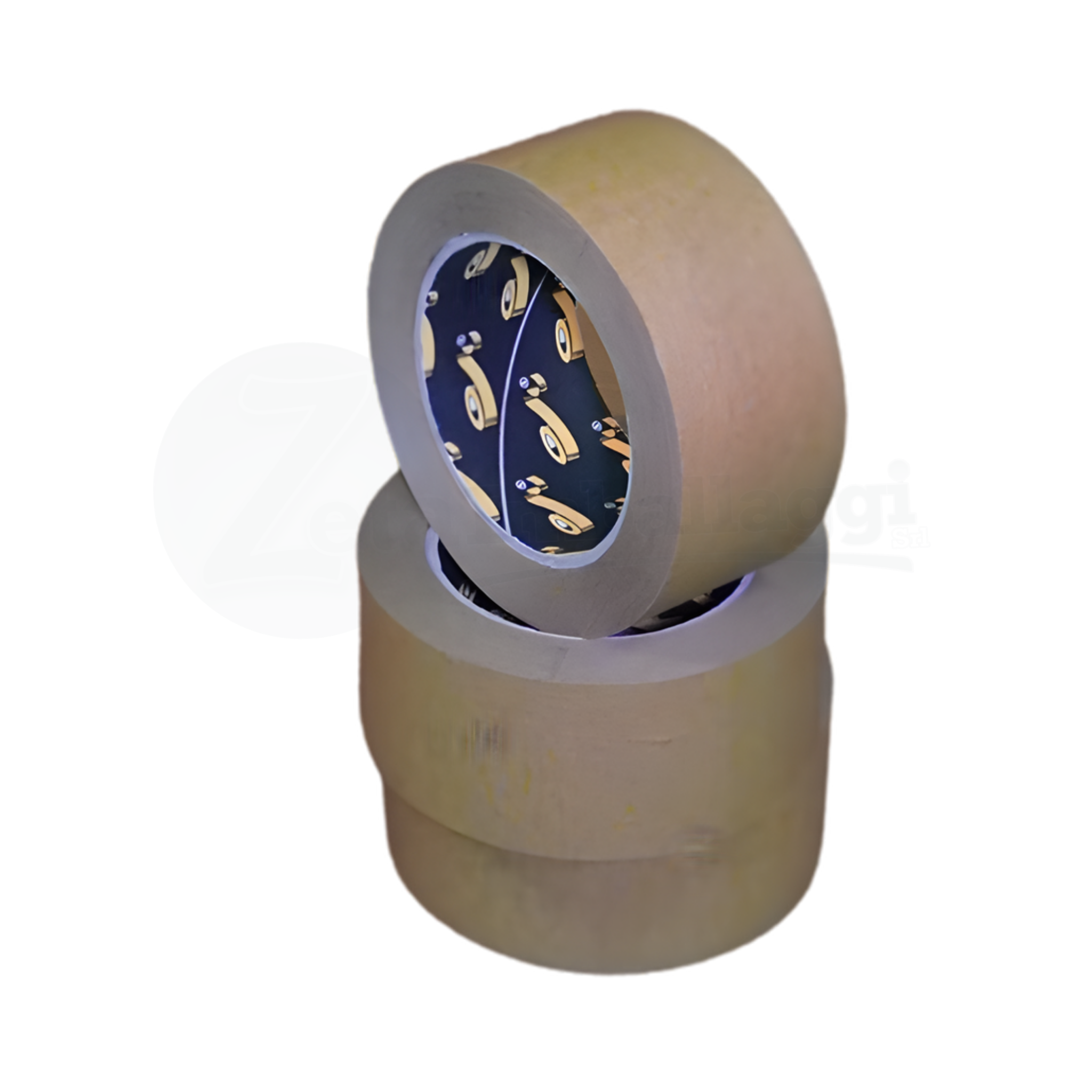 Nastro CARTA colore avana mm 50x50 mt | conf. 6 rotoli (per pacchi)