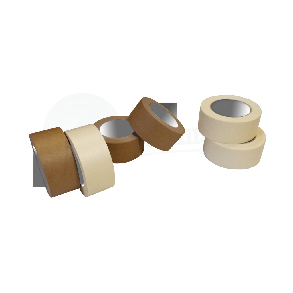 Nastro CARTA colore avana mm 50x50 mt | conf. 6 rotoli (per pacchi)
