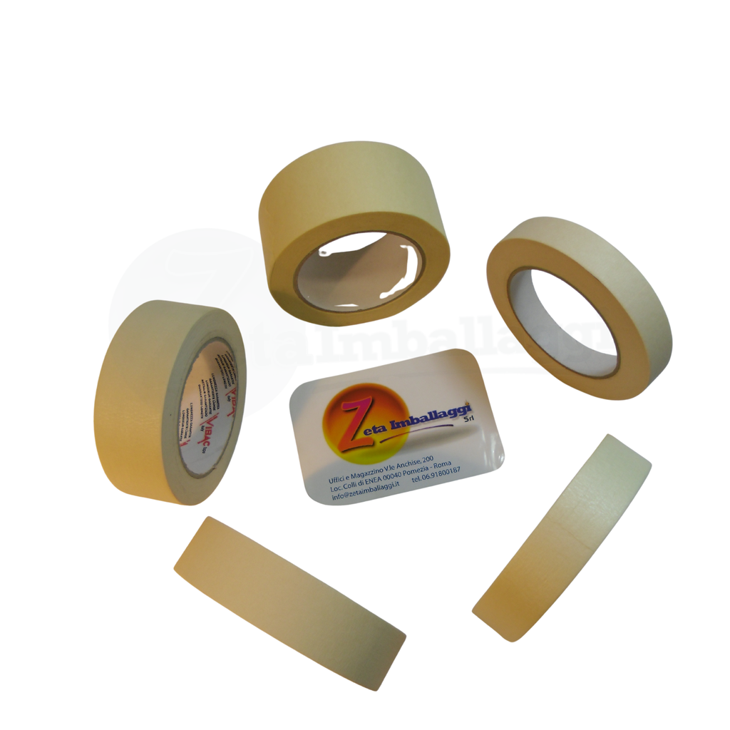 Nastro CARTA colore bianco mm 19x50 mt | conf. 6 rotoli (carrozzieri)