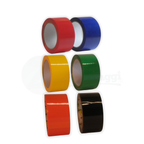 Nastro Adesivo PPL colorato ROSSO mm 50x66 mt | conf. 6 rotoli | 28 µm