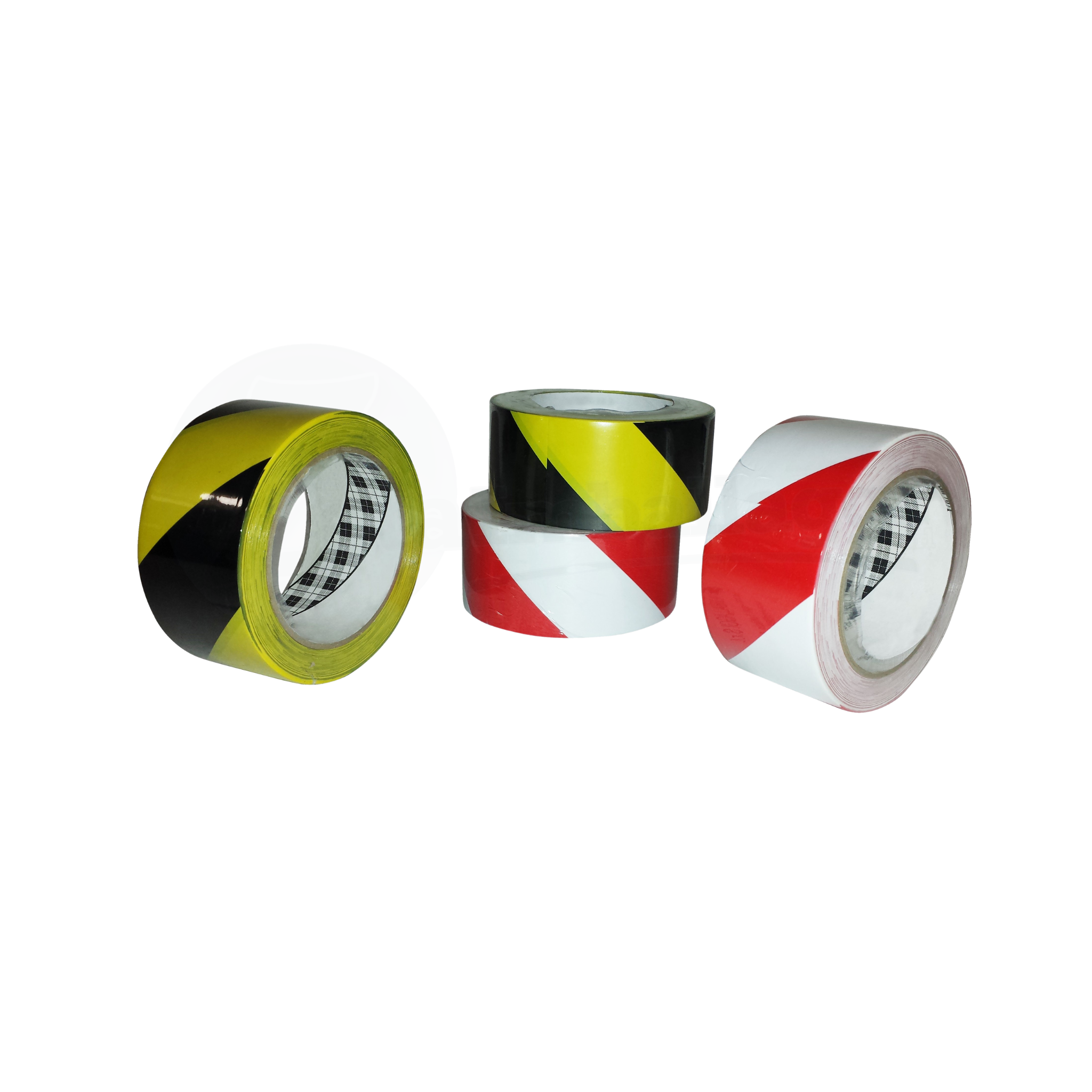 Nastro Adesivo SEGNALETICO in vinile mm 50x33 mt | Colore BIANCO/ROSSO
