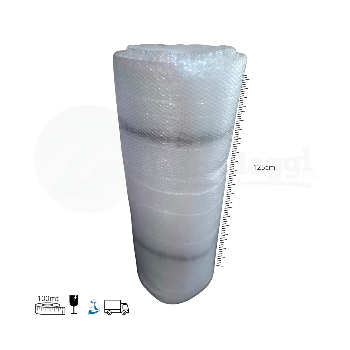 Pluriball da Imballaggio H 125 cm x 100 mt | Bobina EXTRA resistente