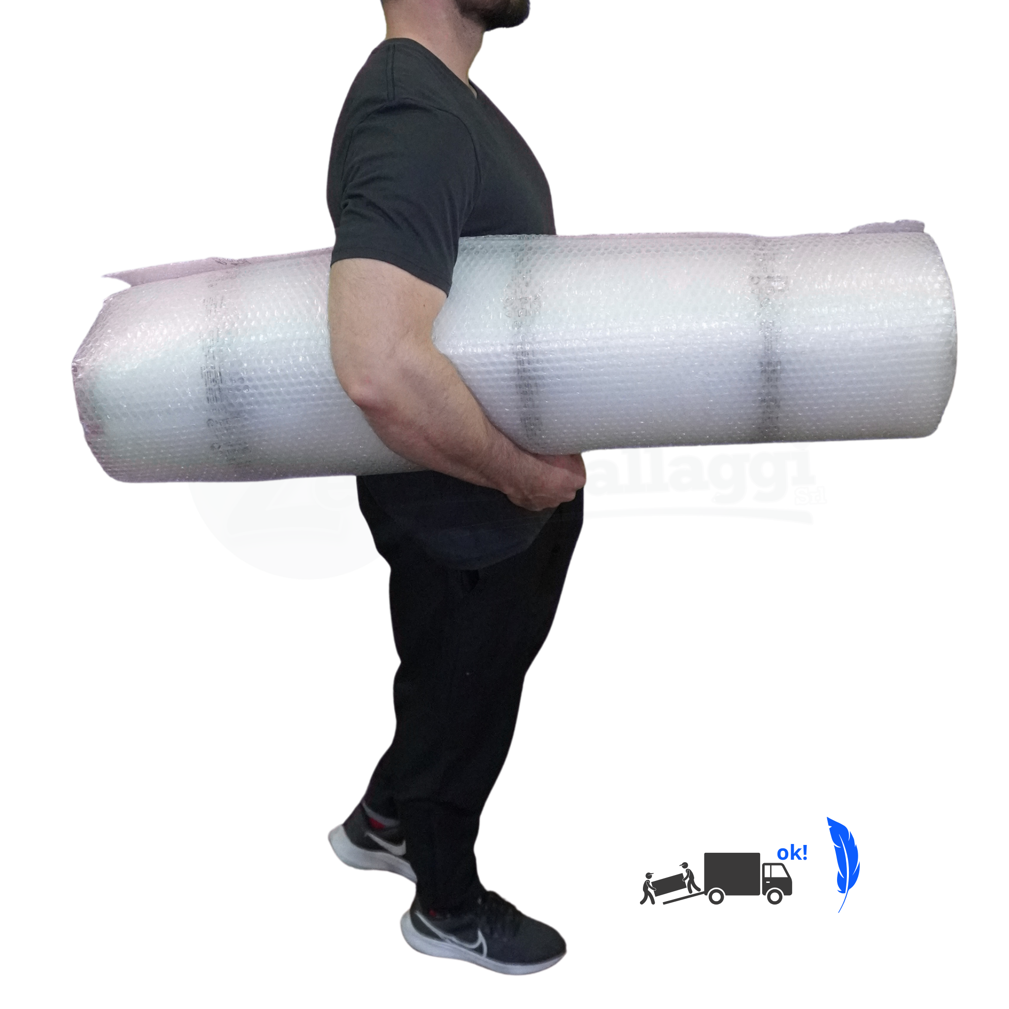 Pluriball da Imballaggio H 100 cm x 20 mt | Bobina piccoli traslochi