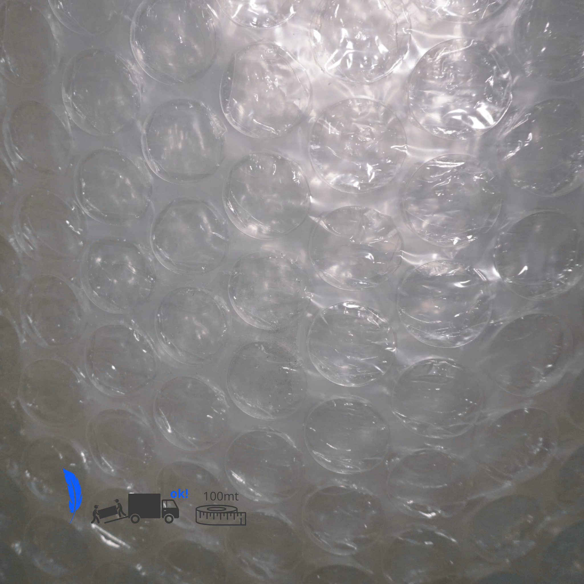 Pluriball per Imballaggio H 120 cm x 50 mt - Bolle Grandi - 70 gr/mq