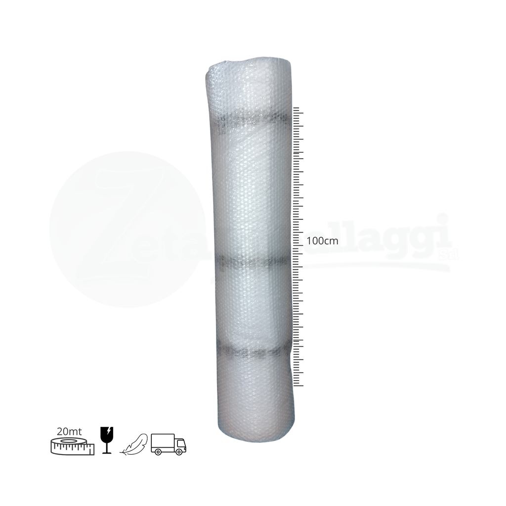 Pluriball da Imballaggio H 100 cm x 20 mt | Bobina piccoli traslochi