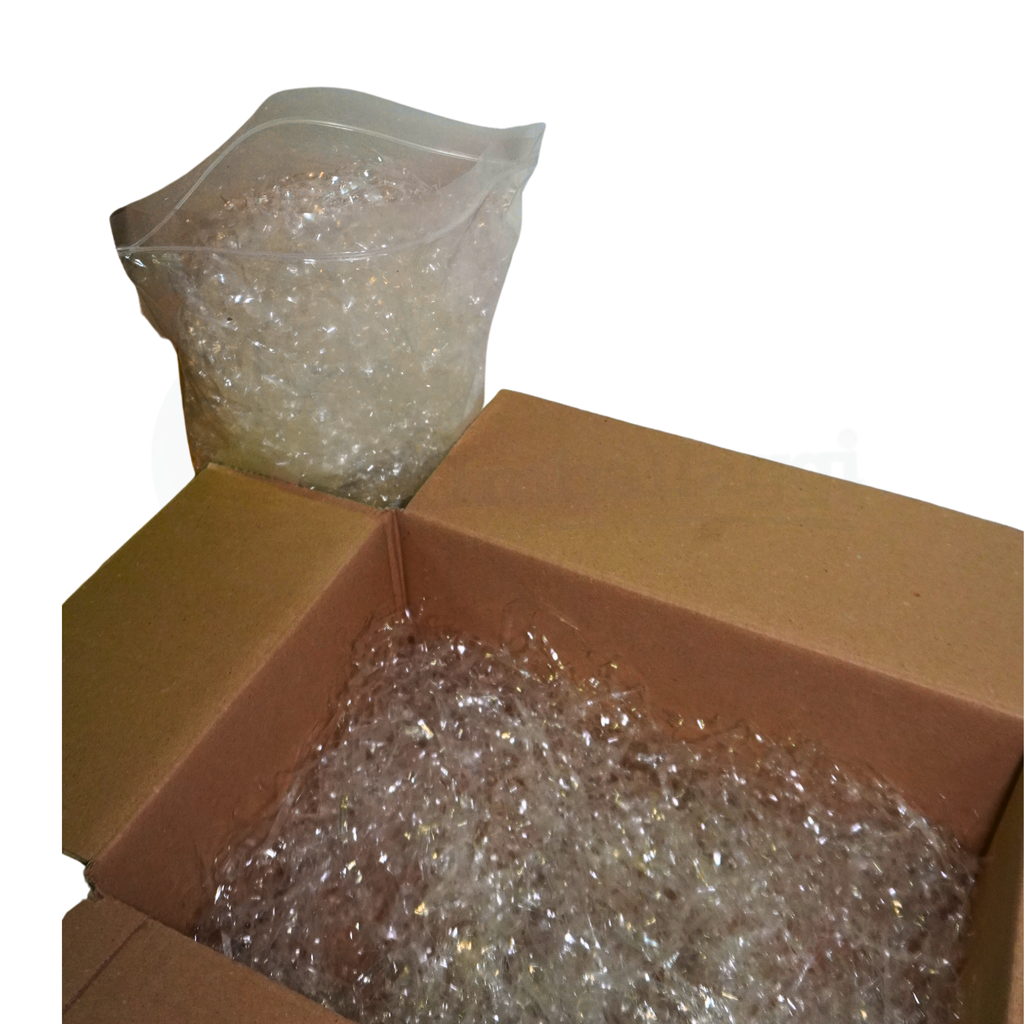Truciolo polipropilene TRASPARENTE 190 gr | Paglia sintetica in PPL