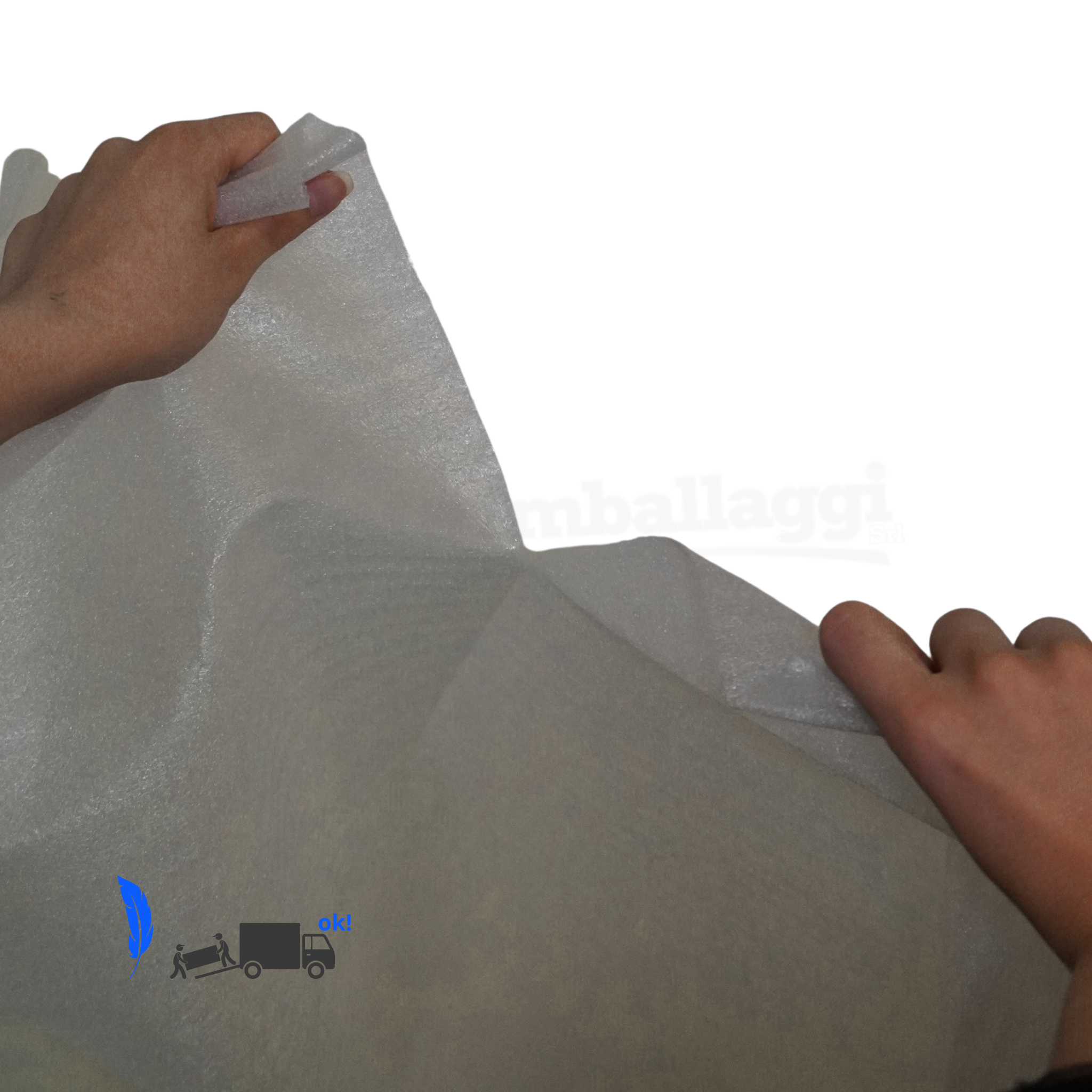 Polietilene Espanso per Imballaggio H 100 cm x 100 mt - Pretaglio 75cm
