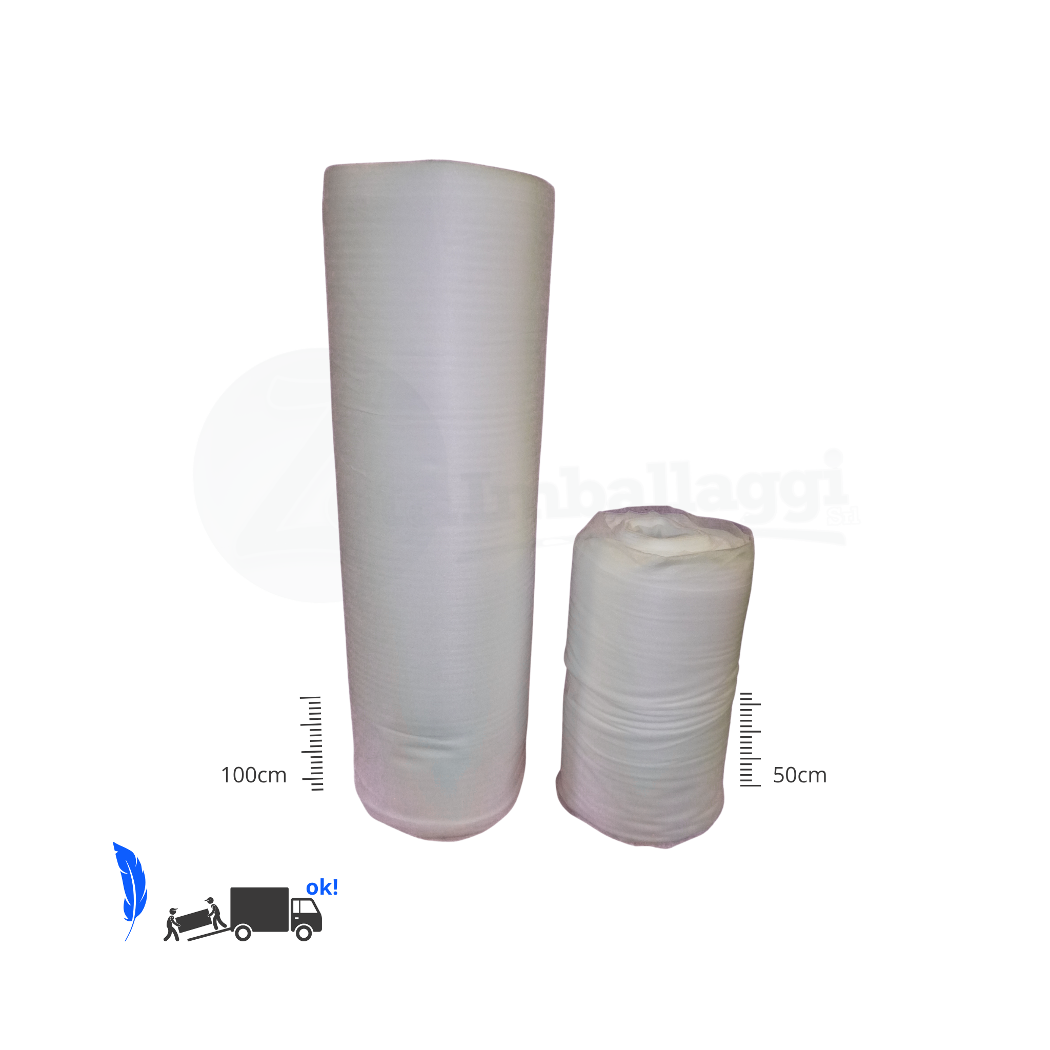 Polietilene Espanso per Imballaggio H 100 cm x 100 mt - Pretaglio 75cm