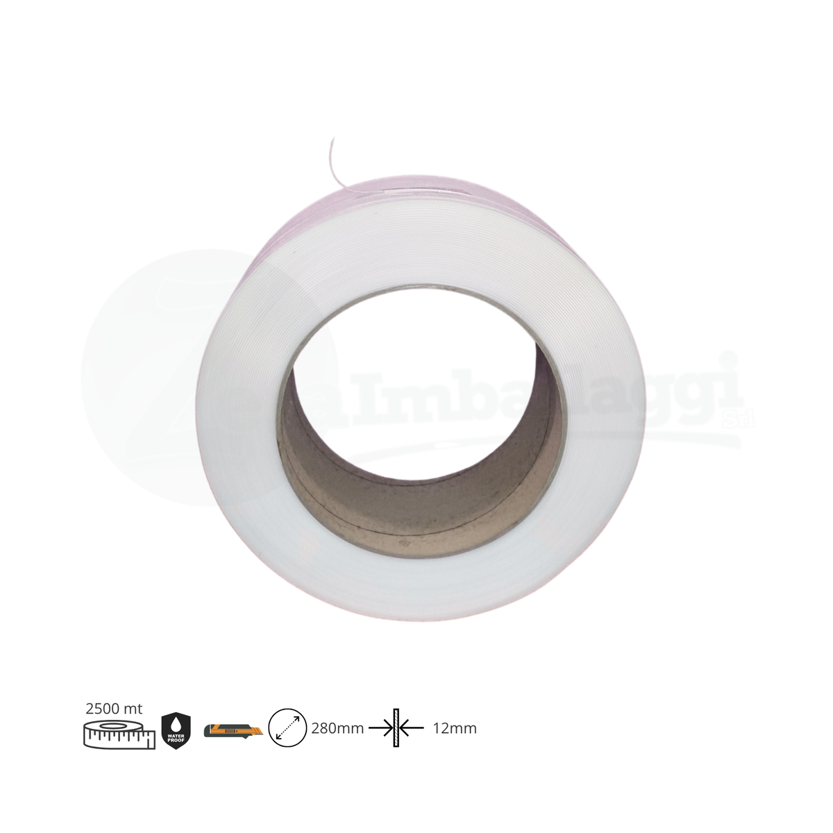 Reggetta AUTO/MANUALE in PPL mm 12x0,60 spess. | lunghezza 2.500 mt