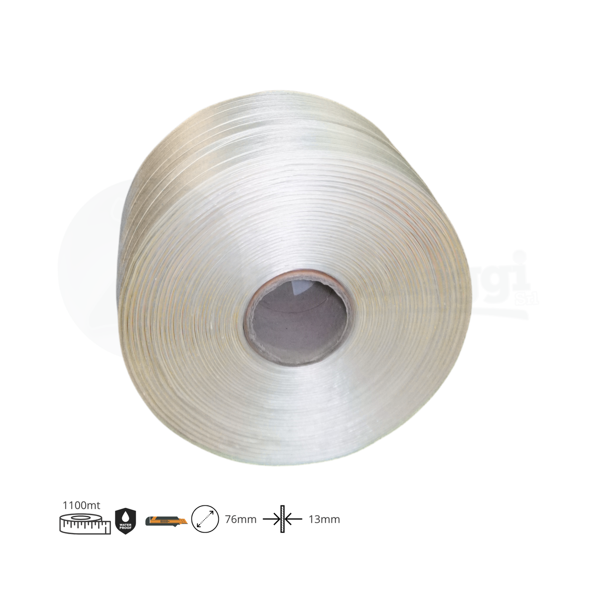 Reggetta AUTOMATICA in TESSUTO mm 13x0,60 spess. | lunghezza 1.100 mt