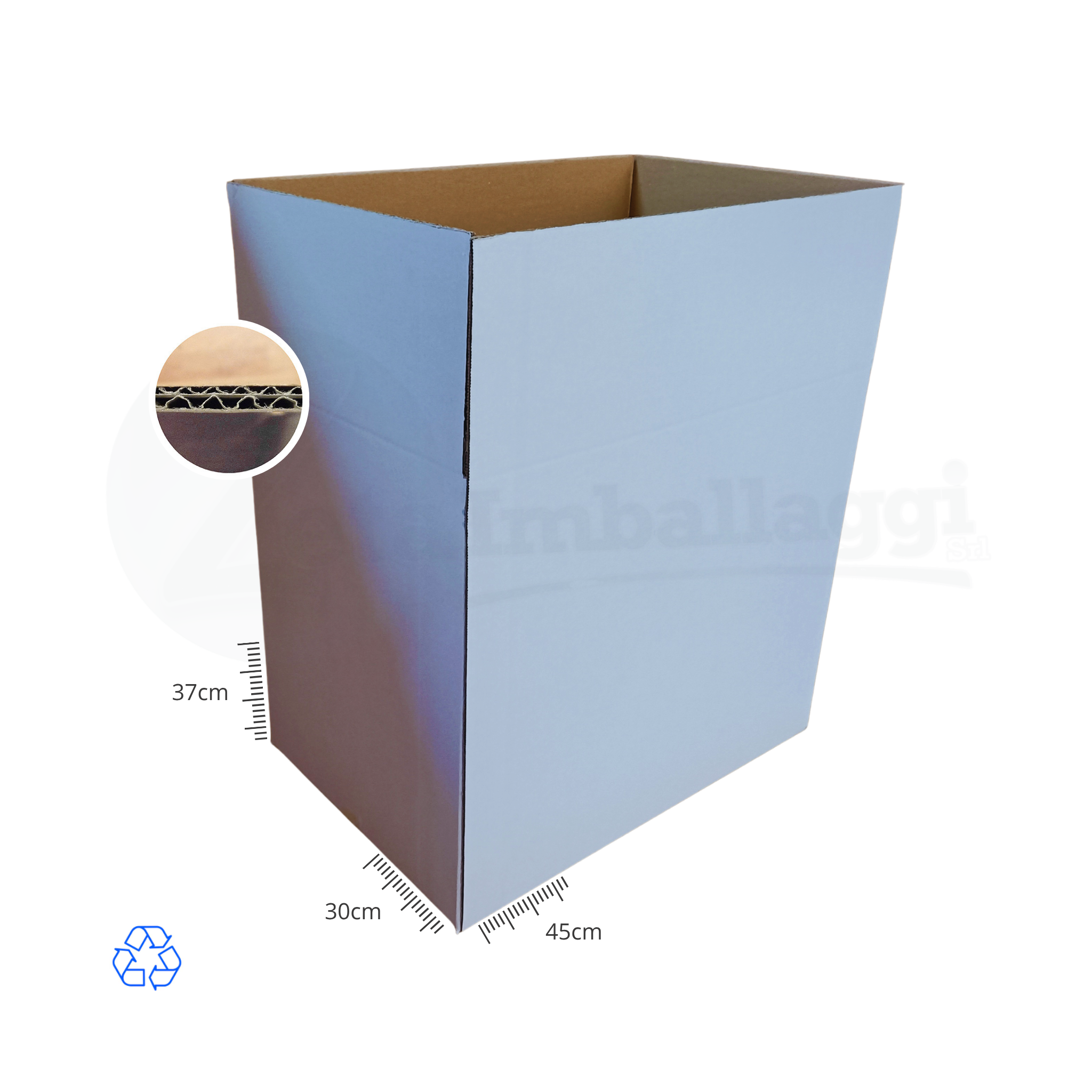 Scatola DUE ONDE cm 45x30x37 h (conf. 10 pz) | per TRASLOCHI