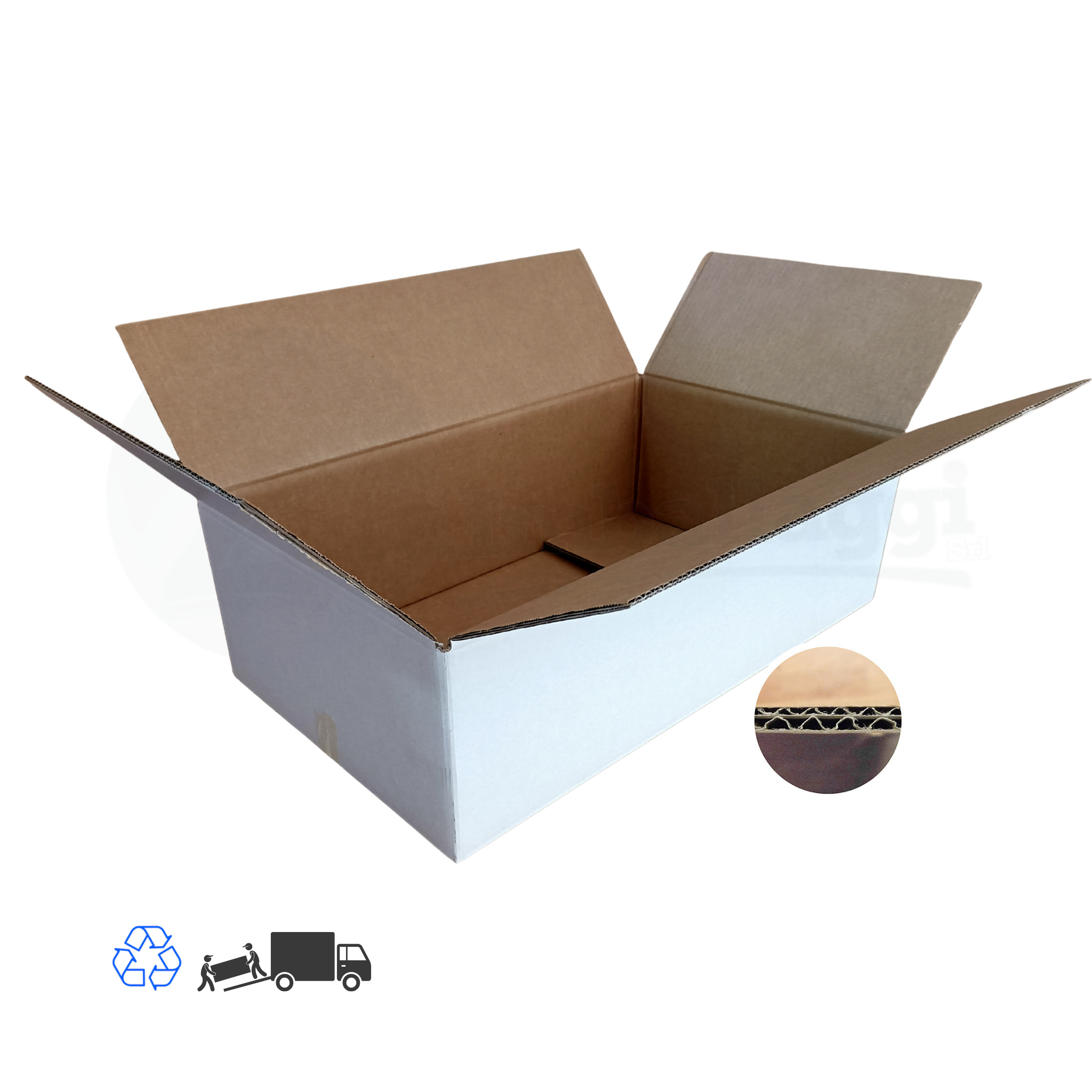 Scatola DUE ONDE cm 42x22x12 h (conf. 10 pz) | per SPEDIZIONI