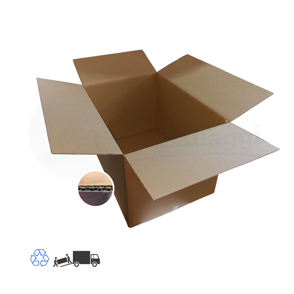 Scatola DUE ONDE cm 80x60x70 h (conf. 5 pz) | per VESTITI e TRASLOCHI