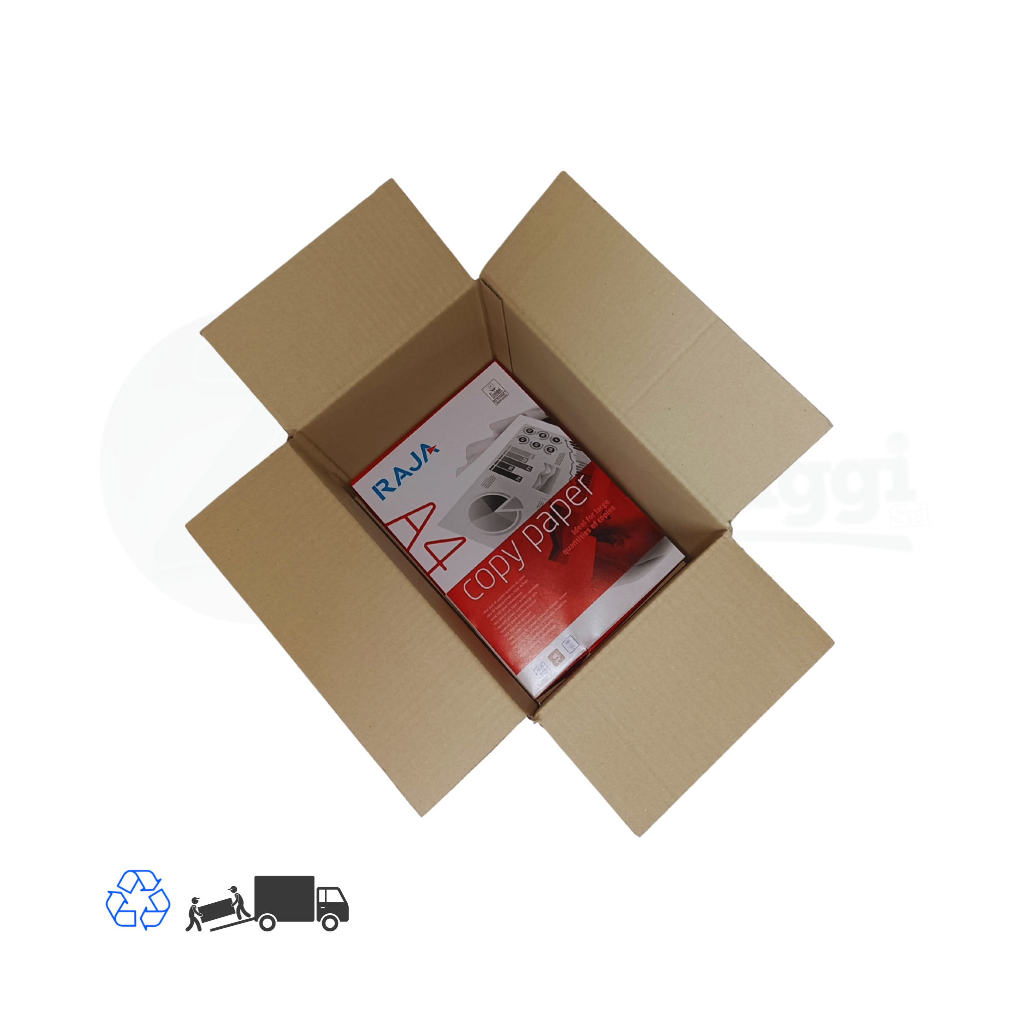 Scatola a UN'ONDA cm 31x22x25 h (conf. 10 pz) | per FOGLI "A4"