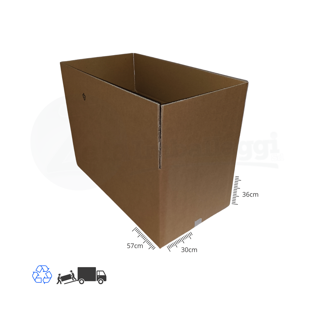 Scatola DUE ONDE cm 57x30x36 h (conf. 10 pz) | per TRASLOCHI