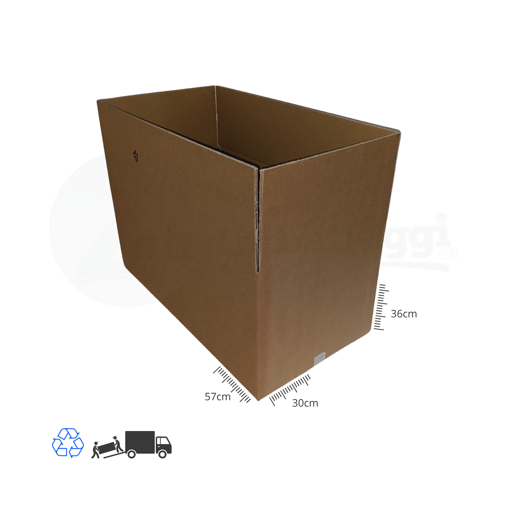 Scatola DUE ONDE cm 57x30x36 h (conf. 10 pz) | per TRASLOCHI