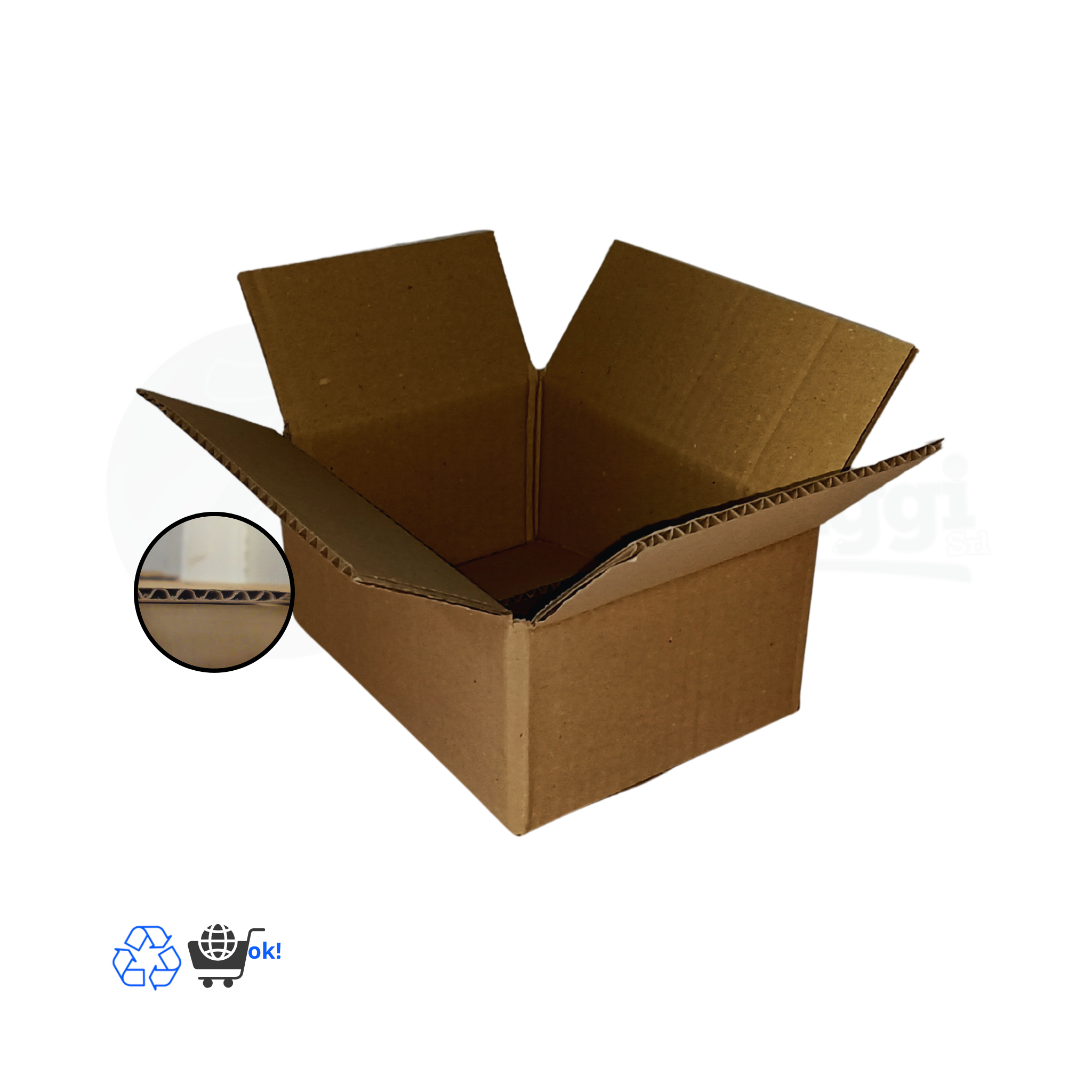 Scatola a UN'ONDA cm 20x15x 9 h (conf. 20 pz) | per E-COMMERCE