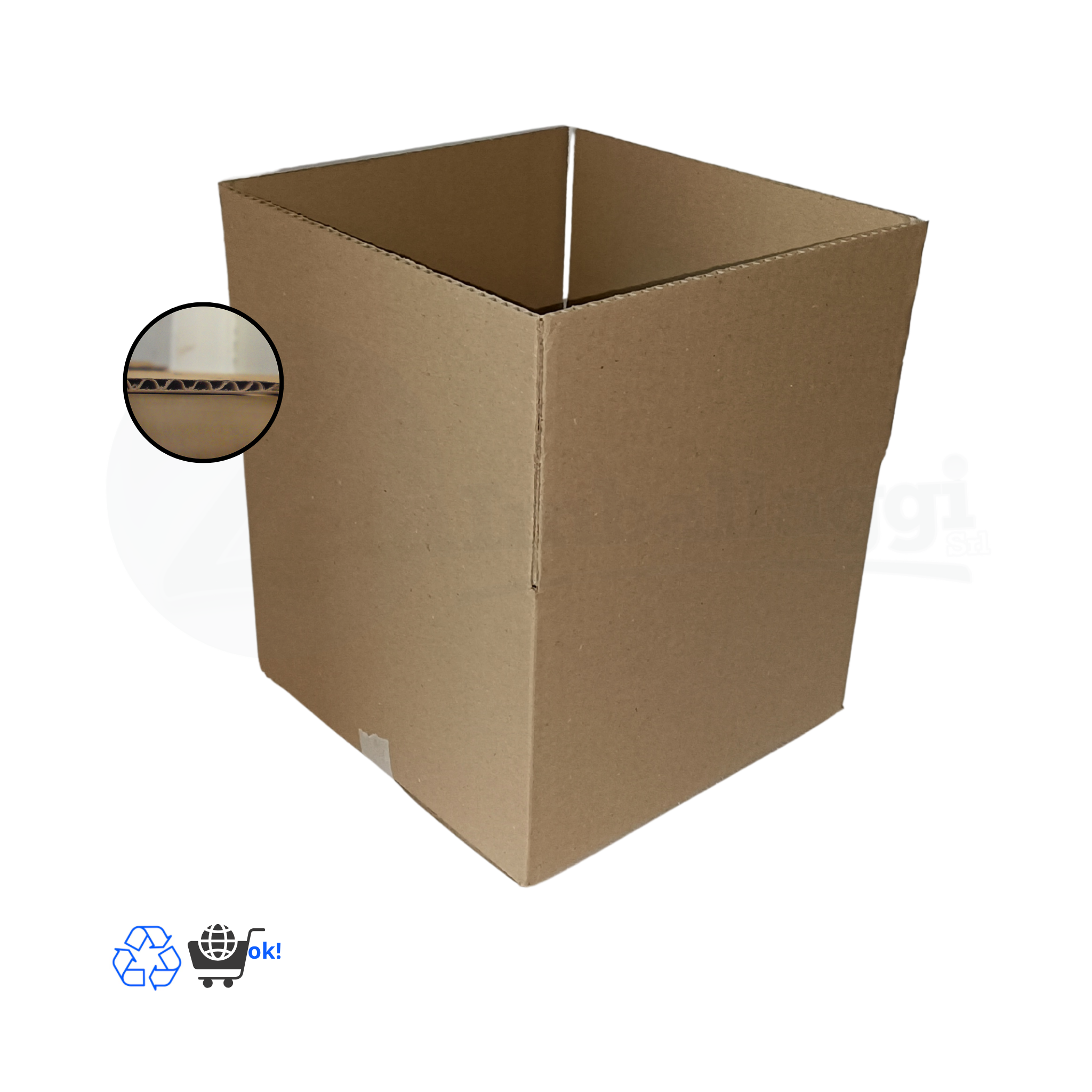 Scatola a UN'ONDA cm 26x26x17 h (conf. 10 pz) | per E-COMMERCE