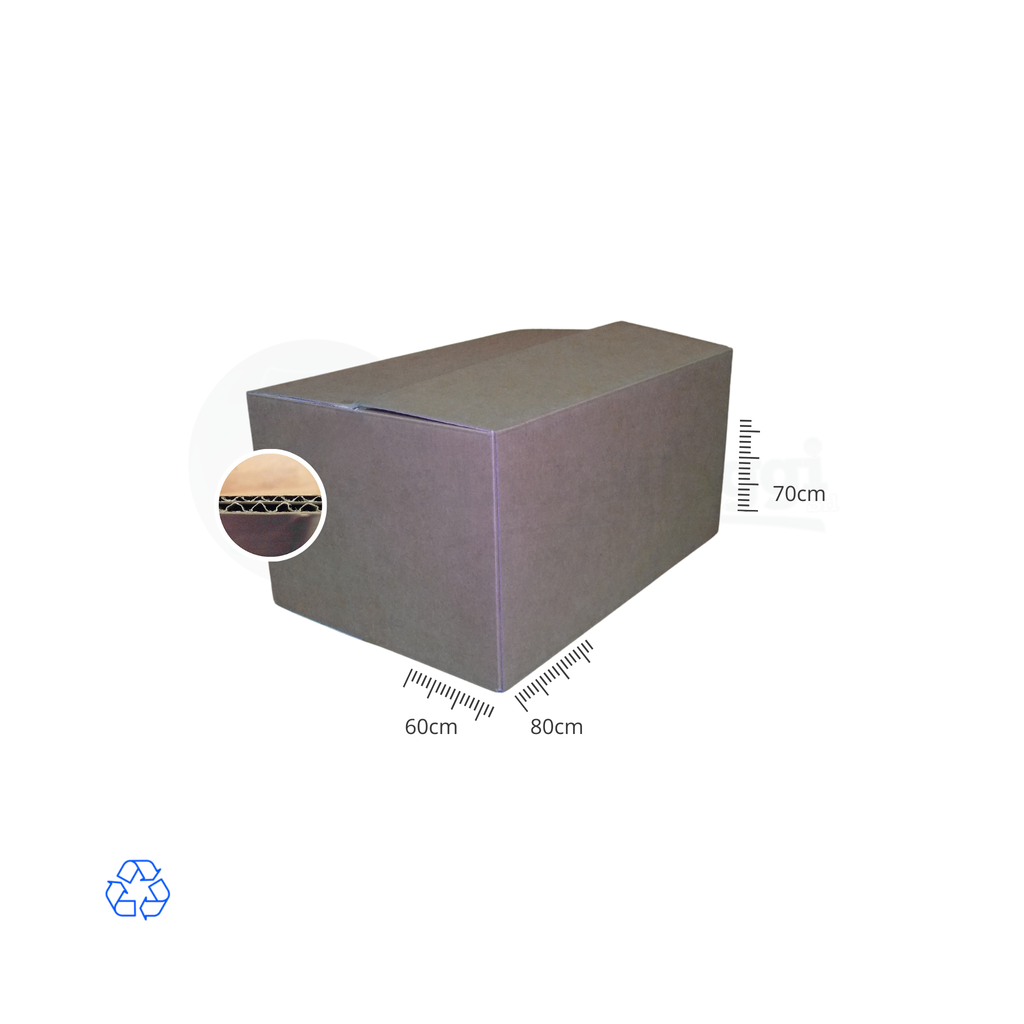 Scatola DUE ONDE cm 80x60x70 h (conf. 5 pz) | per VESTITI e TRASLOCHI