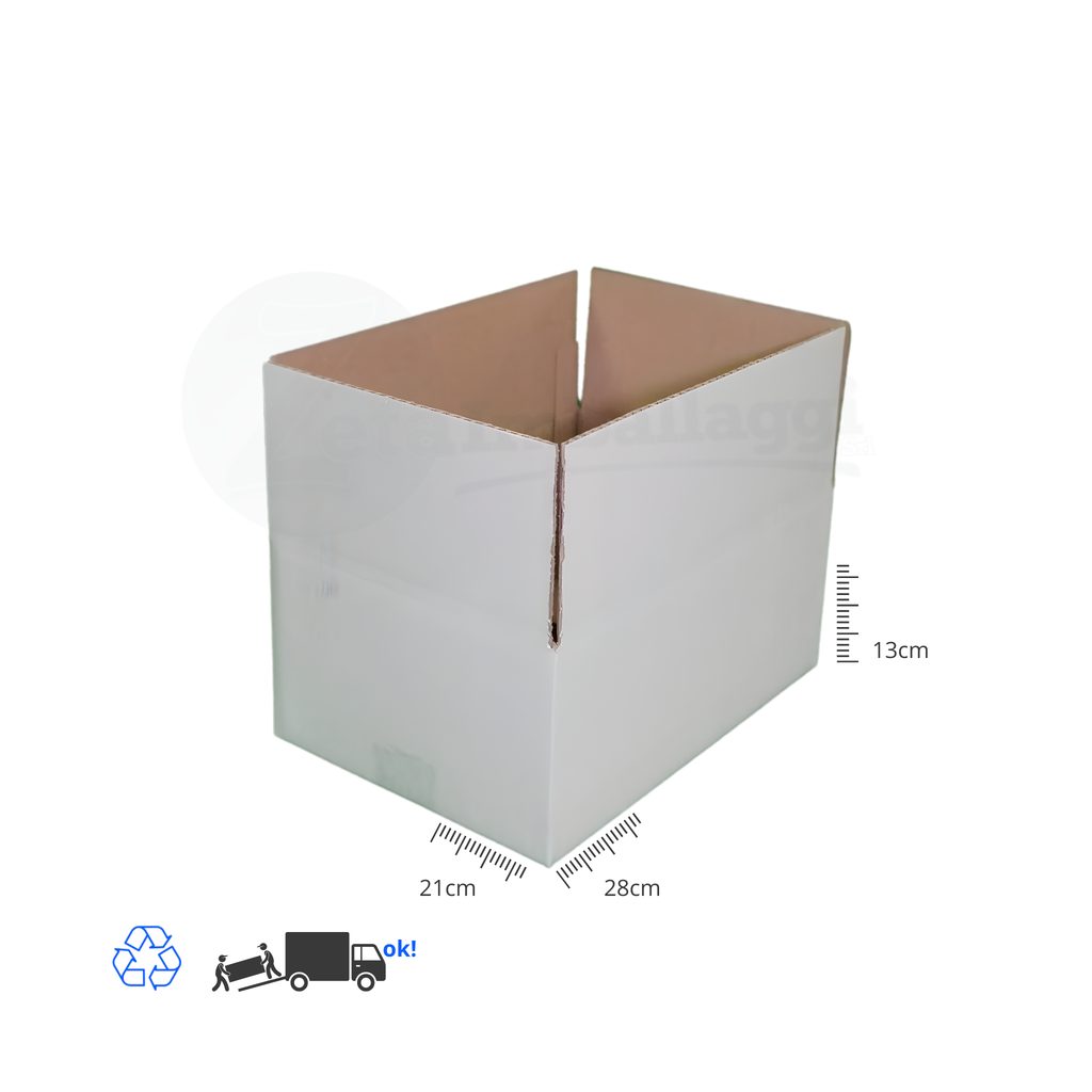 Scatola a UN'ONDA cm 28x21x10/13 h (conf. 20 pz) | per E-COMMERCE