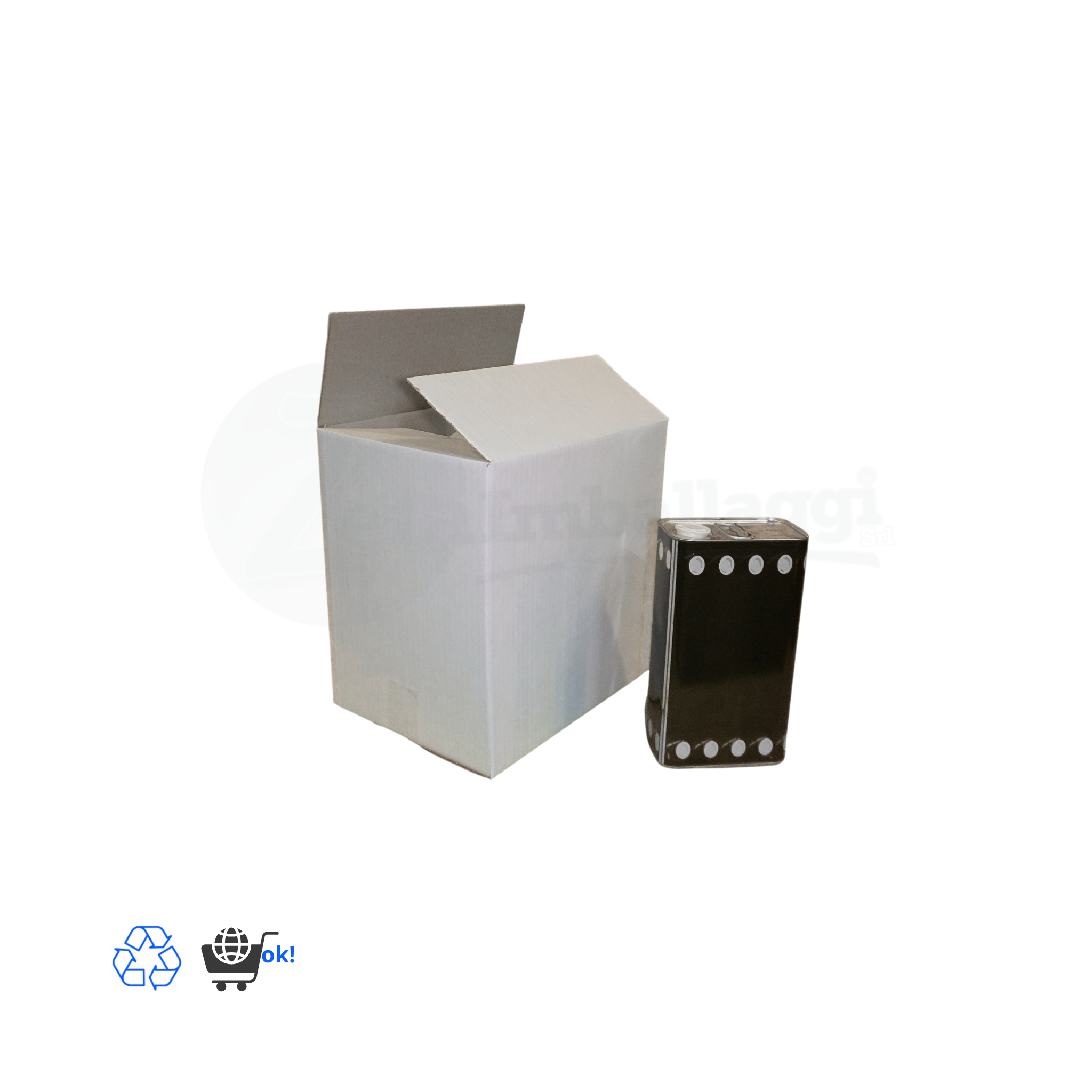 Scatola a UN'ONDA cm 33x25x33 h (conf. 10 pz) | per VINO e OLIO