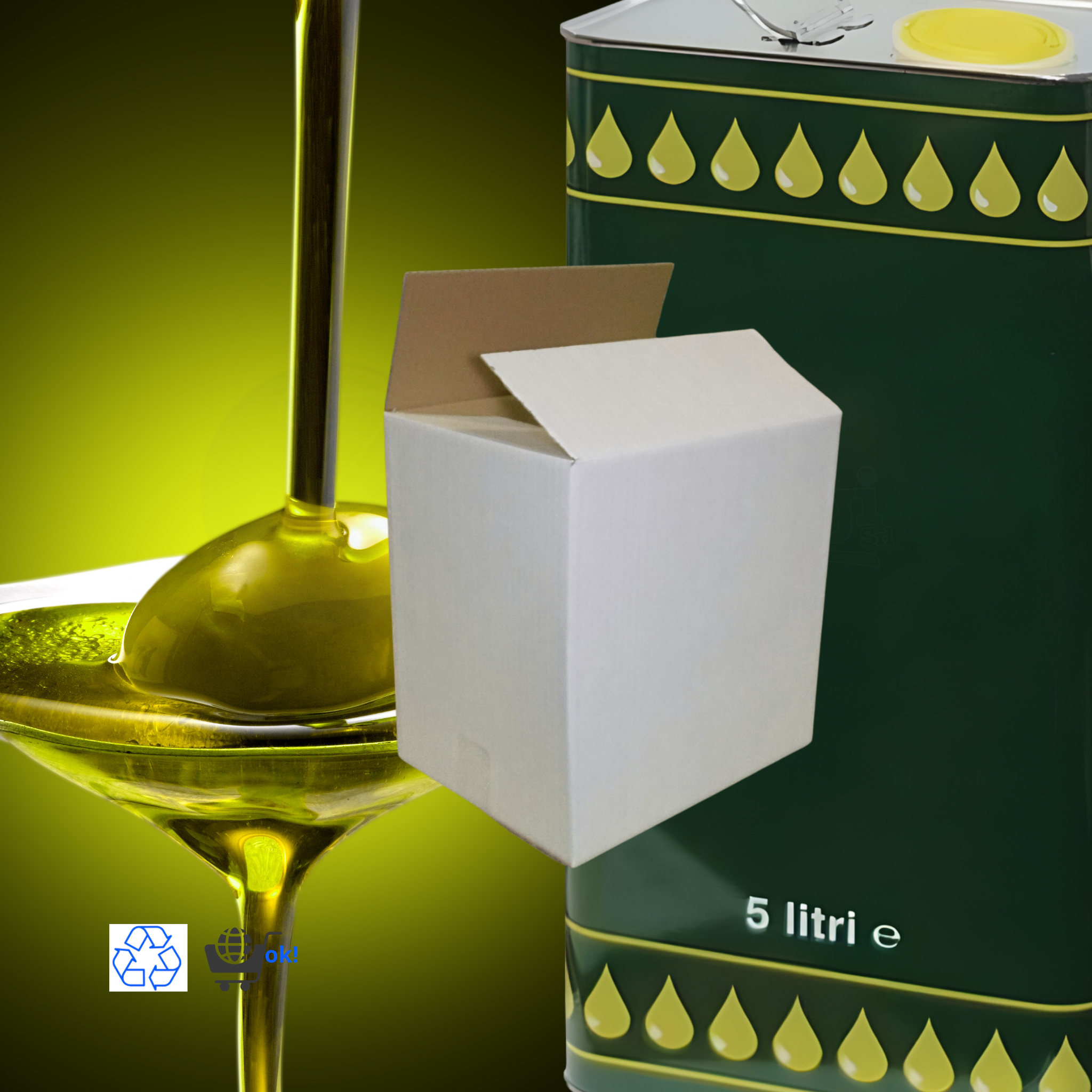 Scatola a UN'ONDA cm 33x25x33 h (conf. 10 pz) | per VINO e OLIO