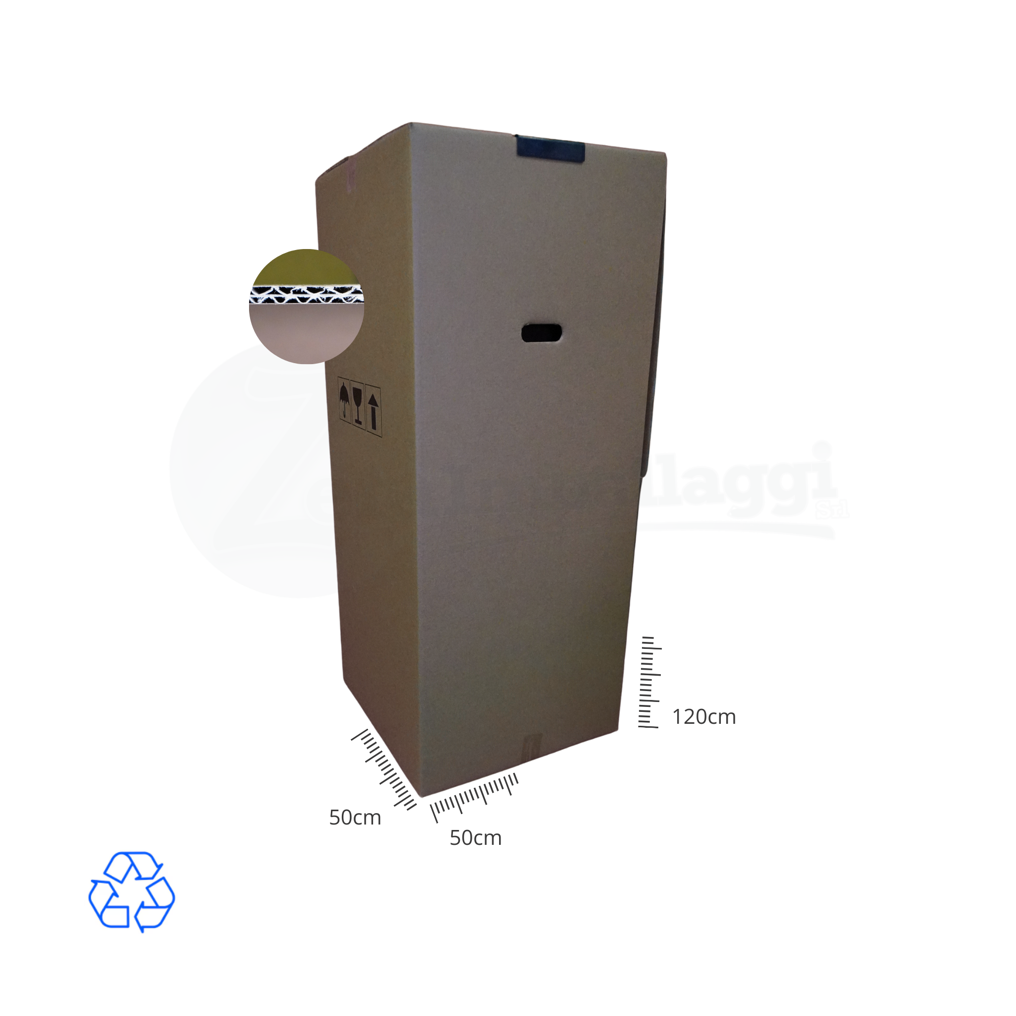 Scatole PORTA ABITI cm 50x50x120 h (conf 3 pz) | Per TRASLOCHI