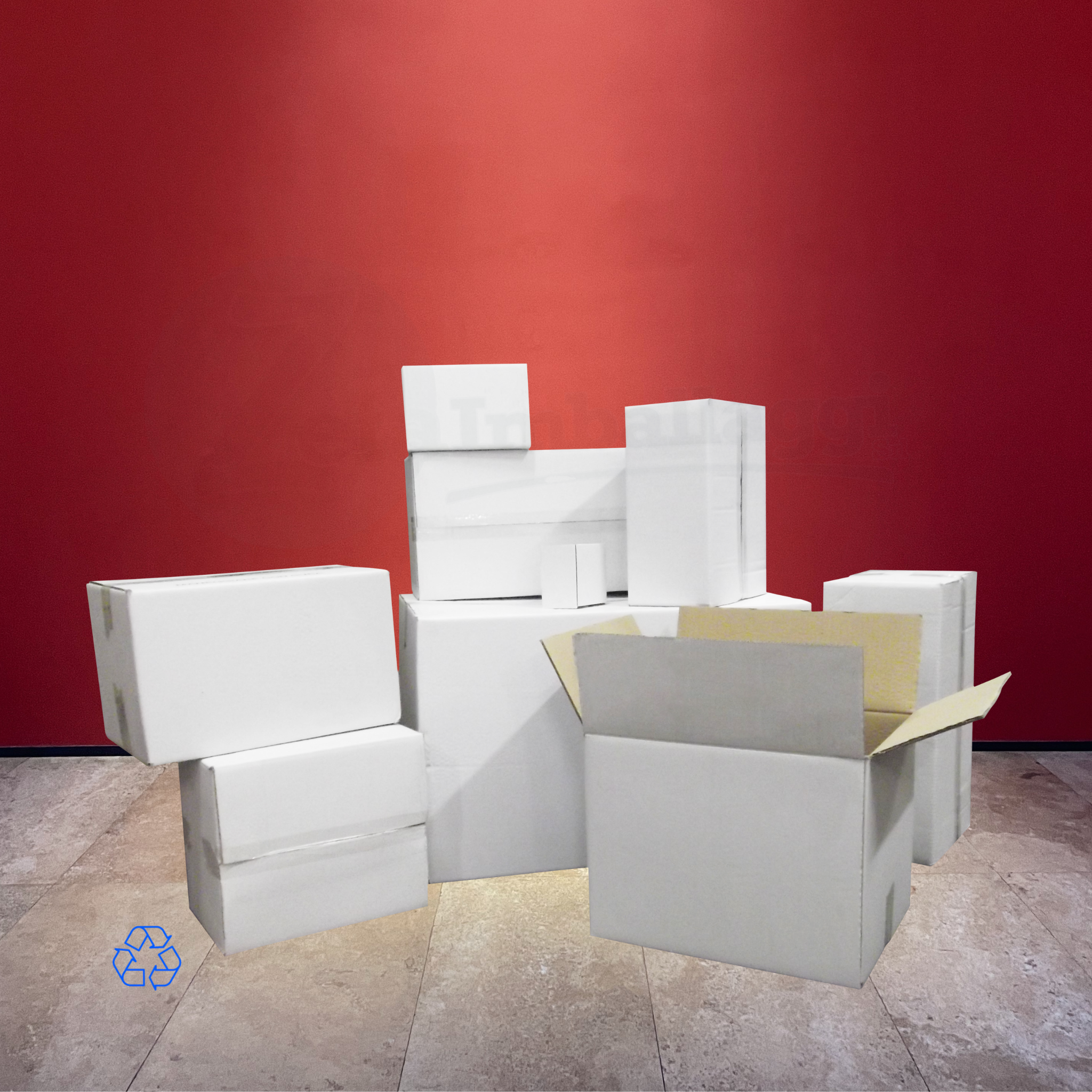 Scatola DUE ONDE cm 80x40x25 h (conf. 5 pz) | per VESTITI e TRASLOCHI