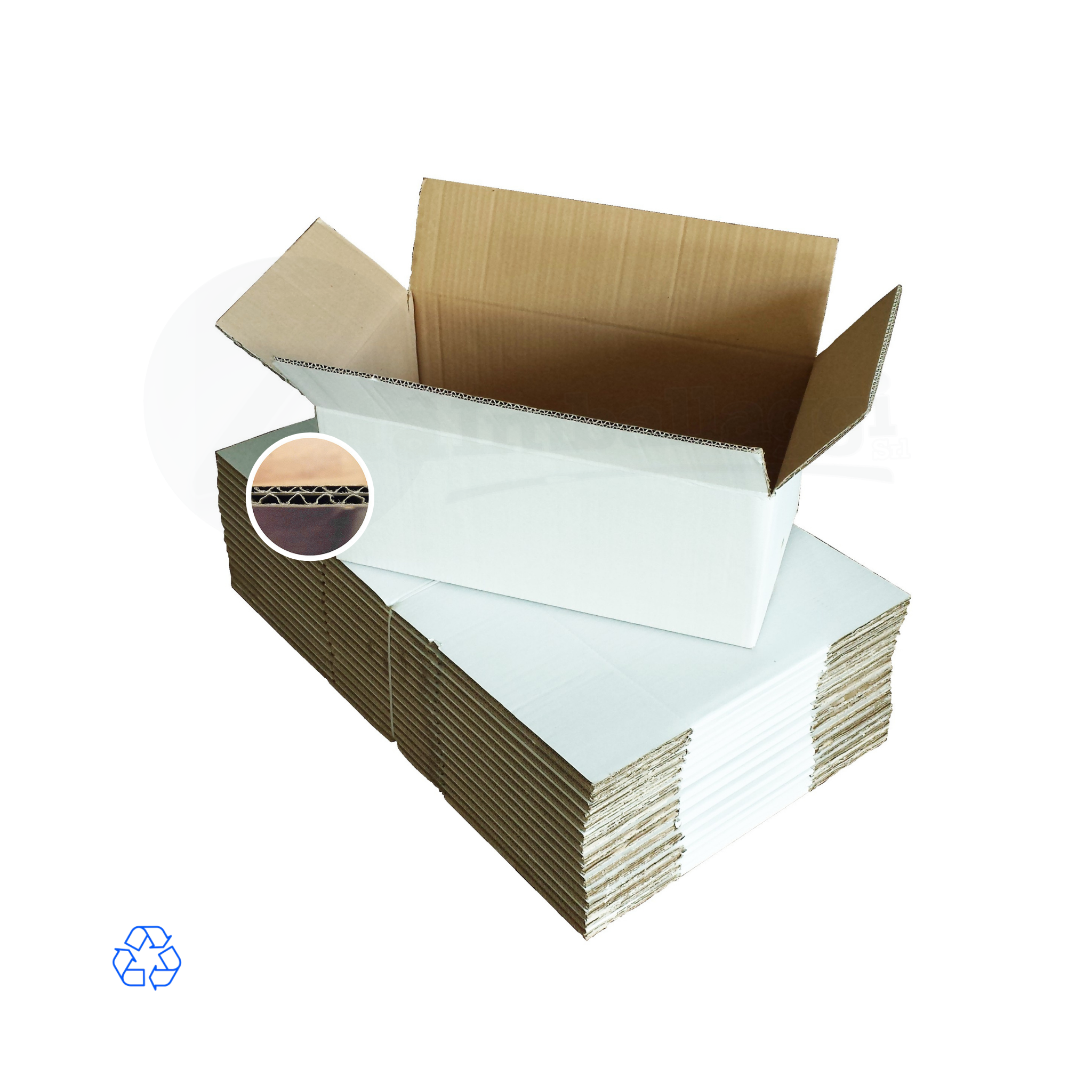 Scatola DUE ONDE cm 80x40x25 h (conf. 5 pz) | per VESTITI e TRASLOCHI