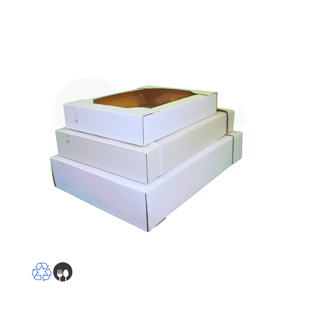 Scatola per Gastronomia APERTA cm 29x29x7 h (conf 50 pz) | Crostatine