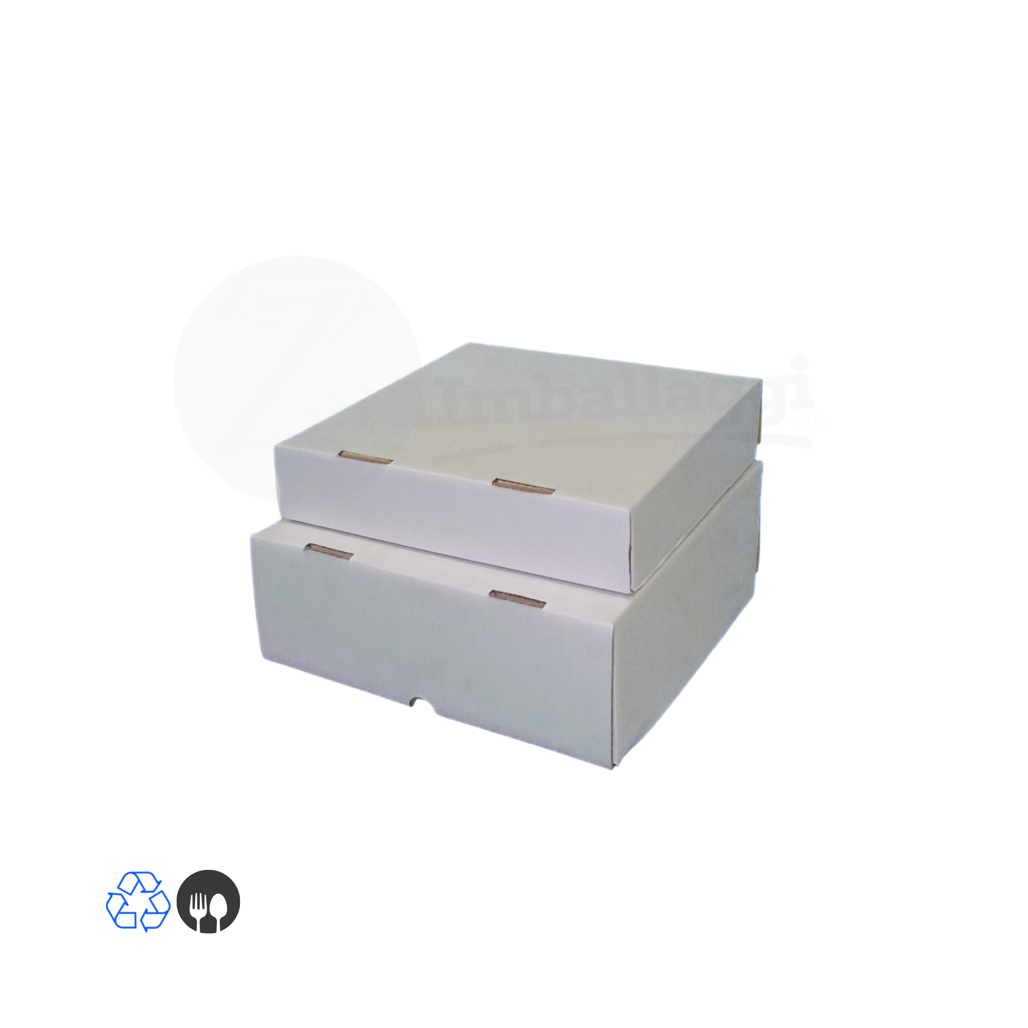 Scatola per Gastronomia CHIUSA cm 29x29x6 h (conf 90 pz) | Crostate