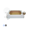 Scatola per Gastronomia APERTA cm 29x29x7 h (conf 50 pz) | Crostatine