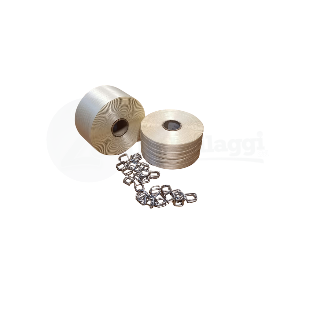 Sigilli in Acciaio Galvanizzato 25 mm per reggia TESSILE (conf 250 pz)