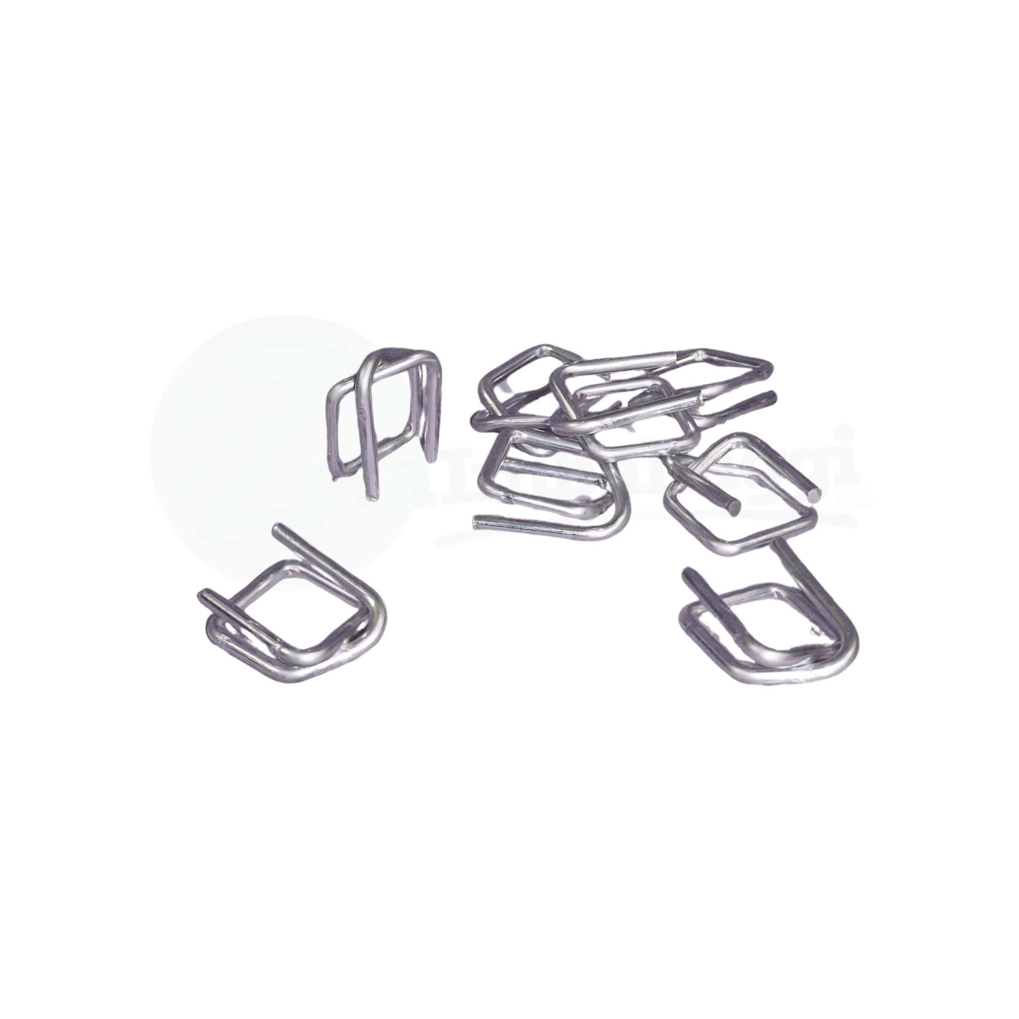 Sigilli in Acciaio Galvanizzato 25 mm per reggia TESSILE (conf 250 pz)
